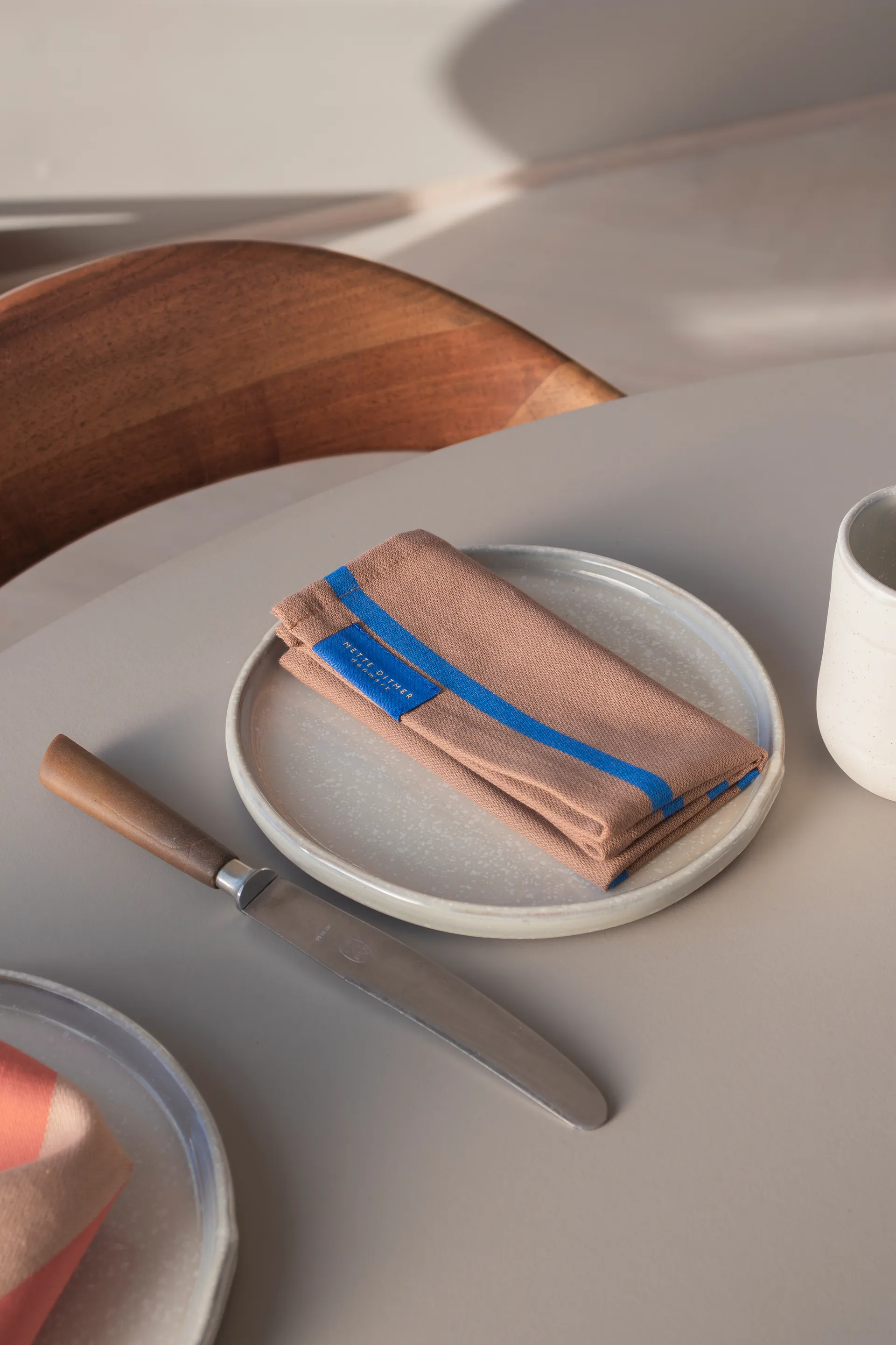 Torchon Stripes 33x33 cm lot de 2, Blush Mette Ditmer