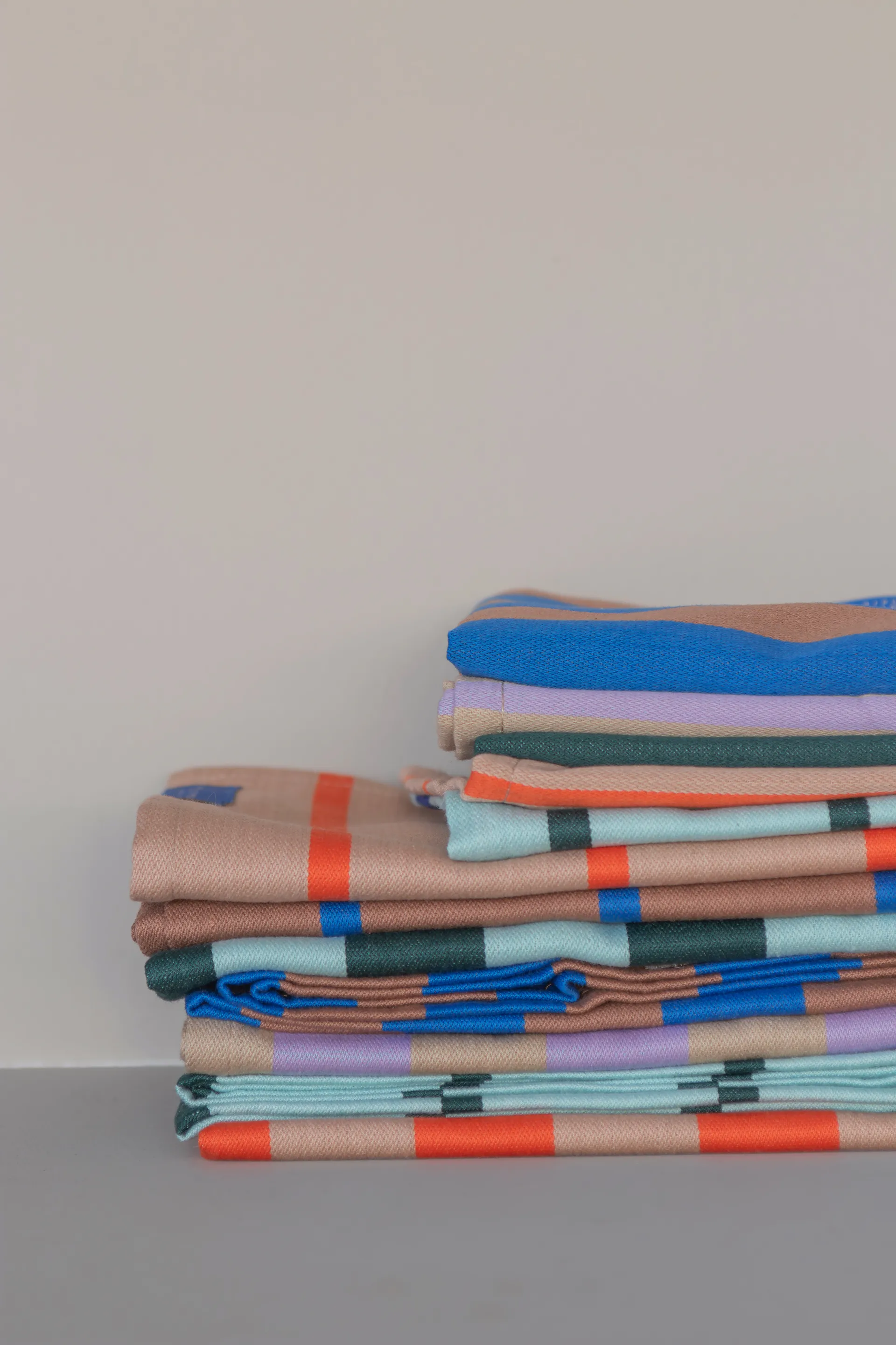 Torchon Stripes 33x33 cm lot de 2, Sand Mette Ditmer