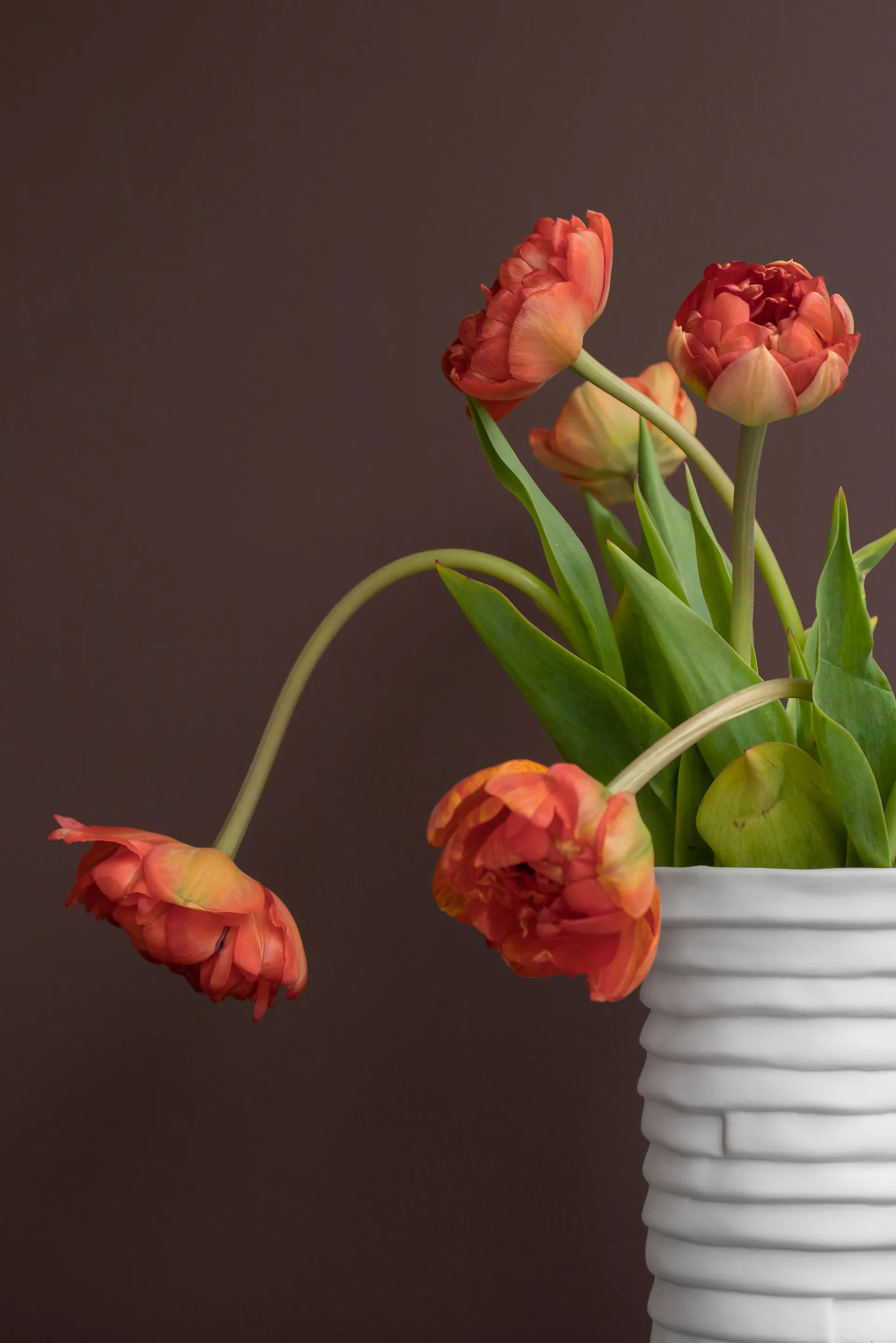 Vase Ribbon large 20 cm, Blanc cassé Mette Ditmer