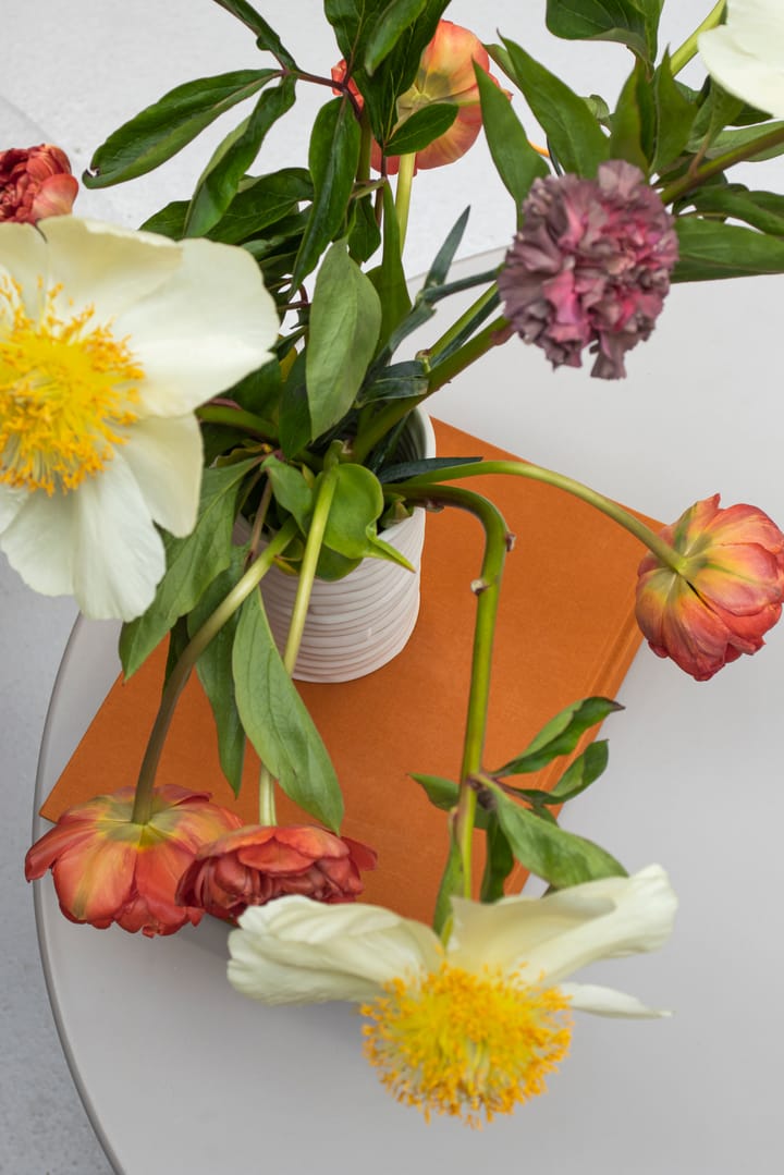 Vase Ribbon large 20 cm, Blanc cassé Mette Ditmer