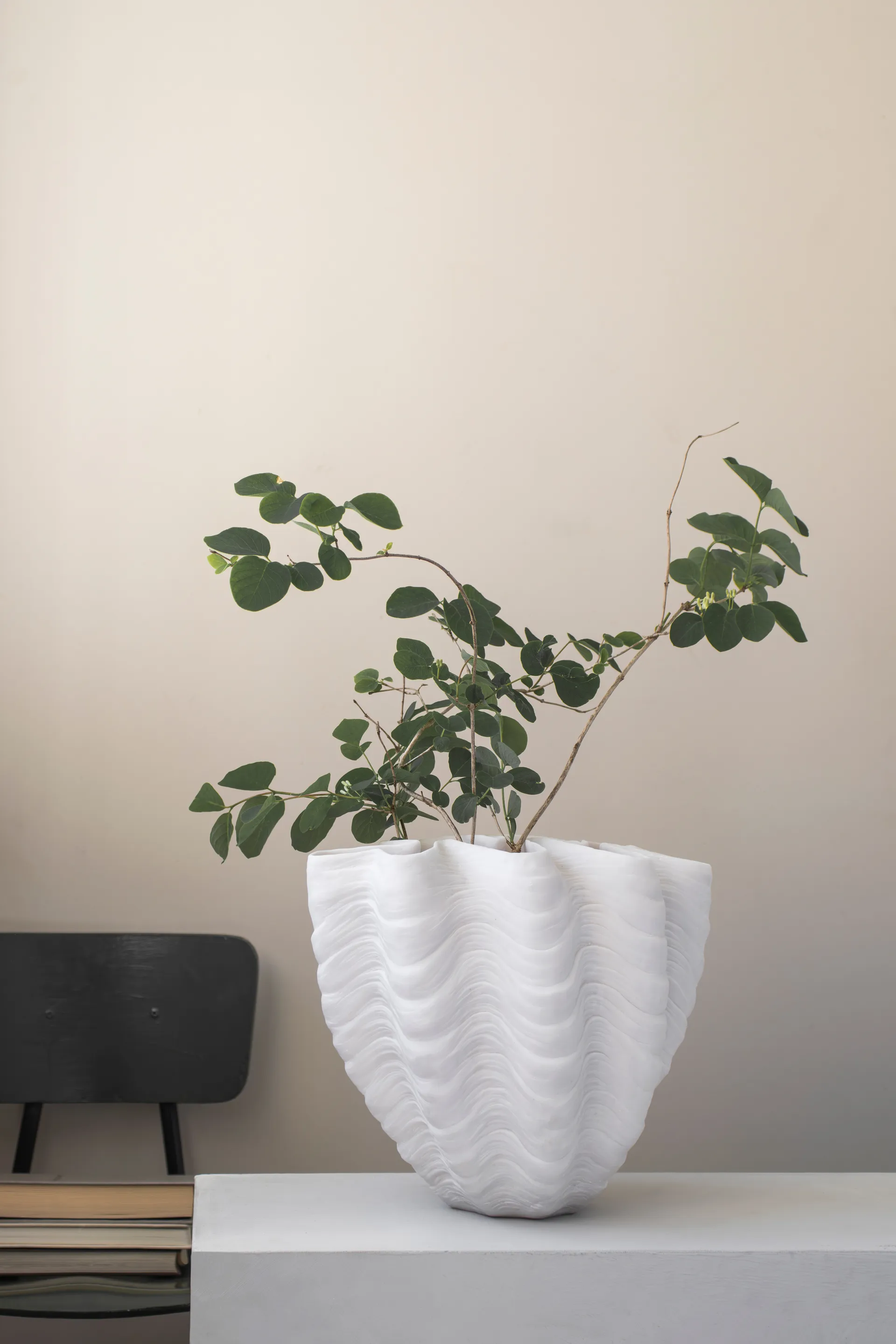 Vase Shell, Grand, 30 cm, white Mette Ditmer