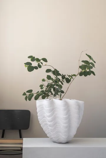 Vase Shell - Grand, 30 cm, white - Mette Ditmer