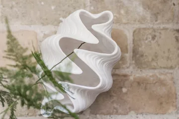 Vase Shell - Petit, 22 cm, white - Mette Ditmer