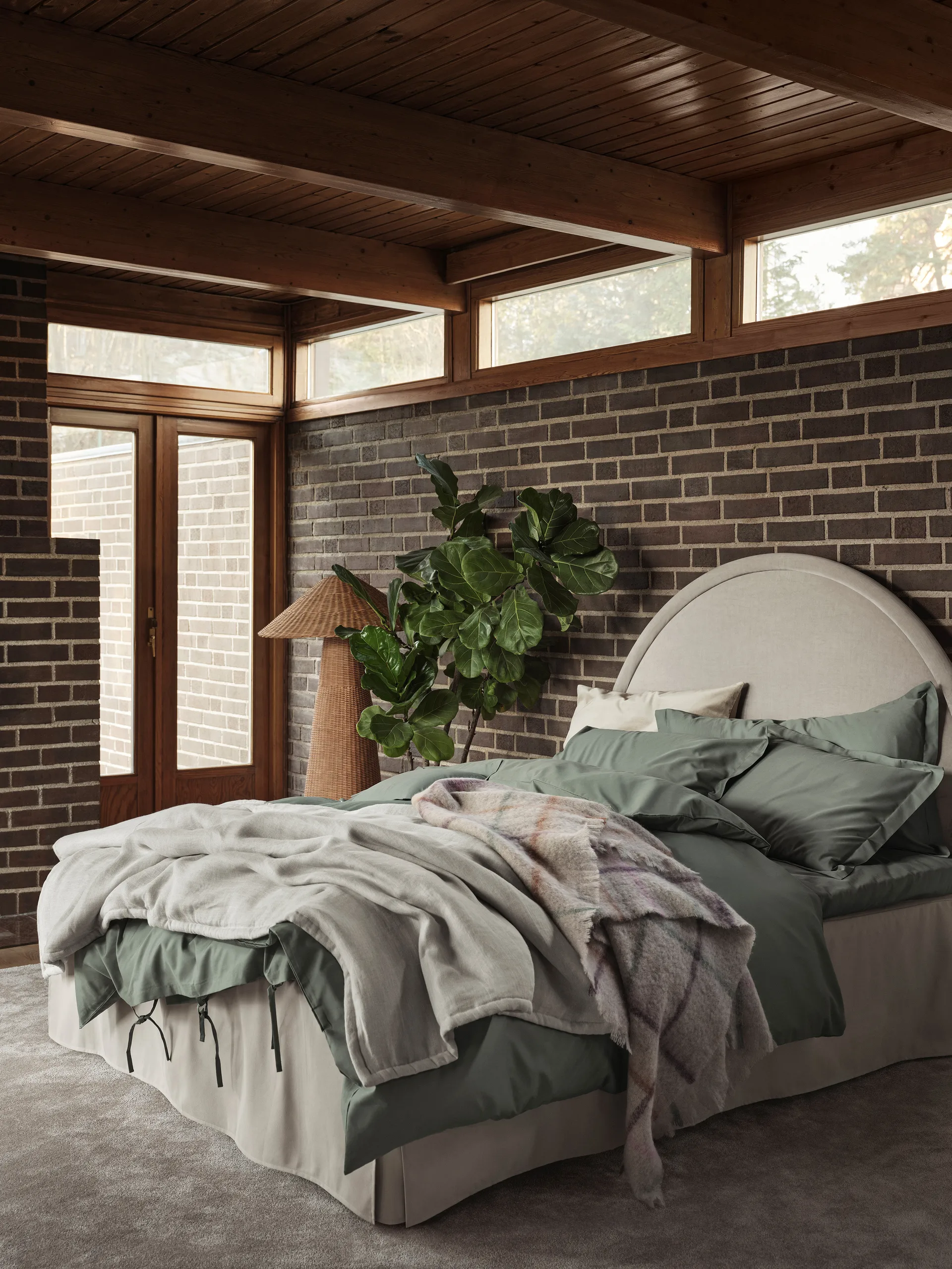 Cache-sommier Napoli, Sable, 160x220x42 cm Mille Notti