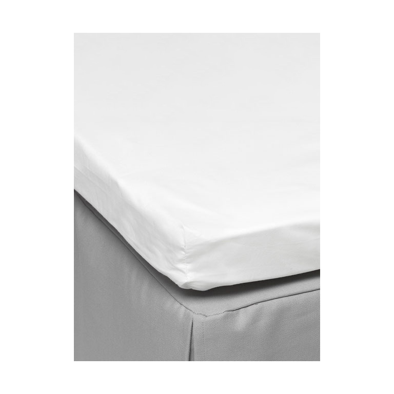 Mille Notti Drap housse Pousada Percale EKO Blanc, 90x200 cm