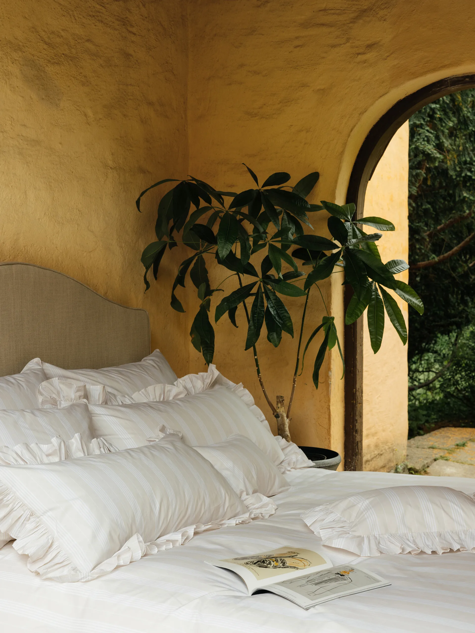 Housse de couette Camicia, Beige, 220x220 cm Mille Notti