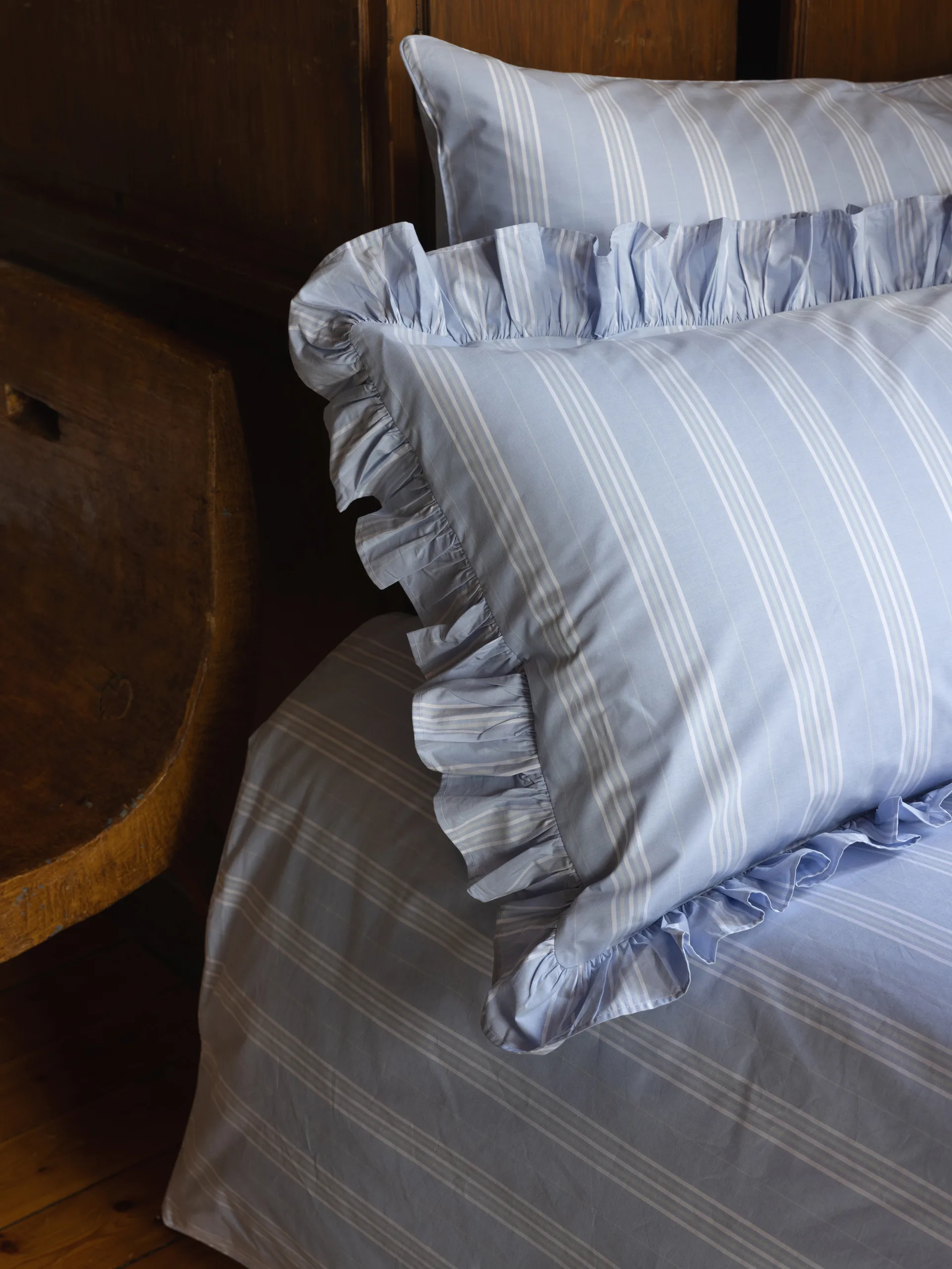Housse de couette Camicia, Bleu clair, 220x220 cm Mille Notti
