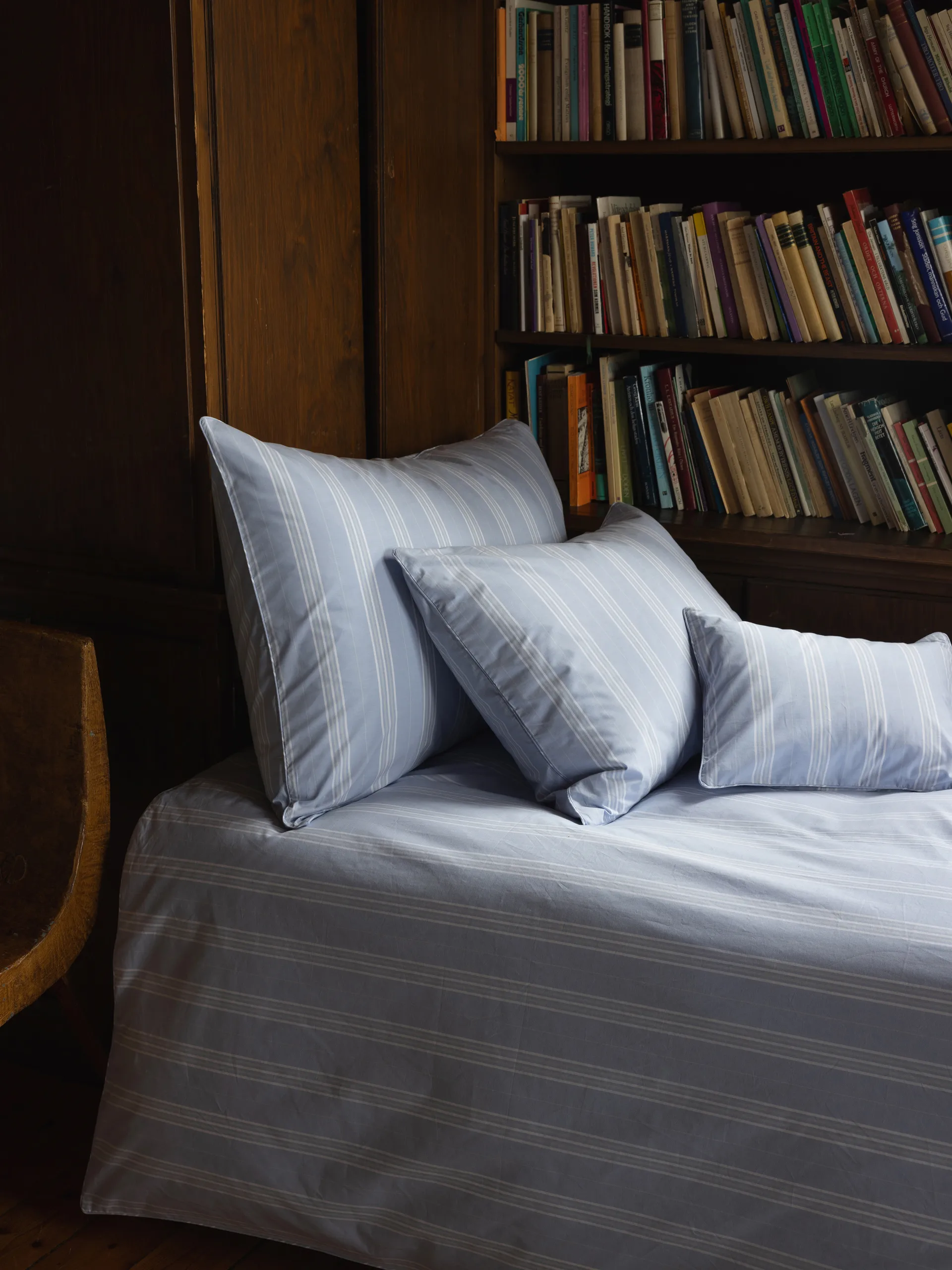 Housse de couette Camicia, Bleu clair, 220x220 cm Mille Notti