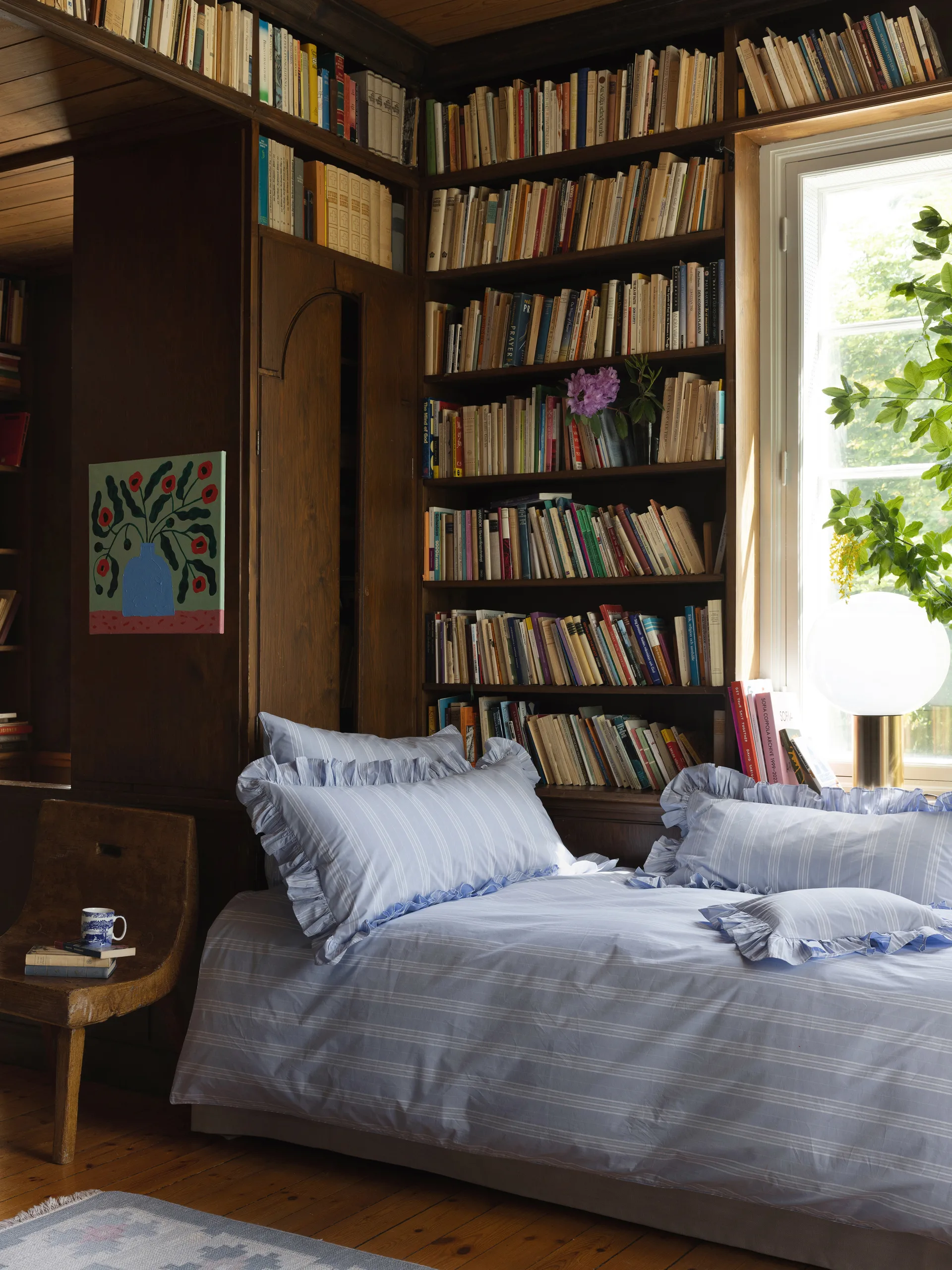 Housse de couette Camicia, Bleu clair, 220x220 cm Mille Notti