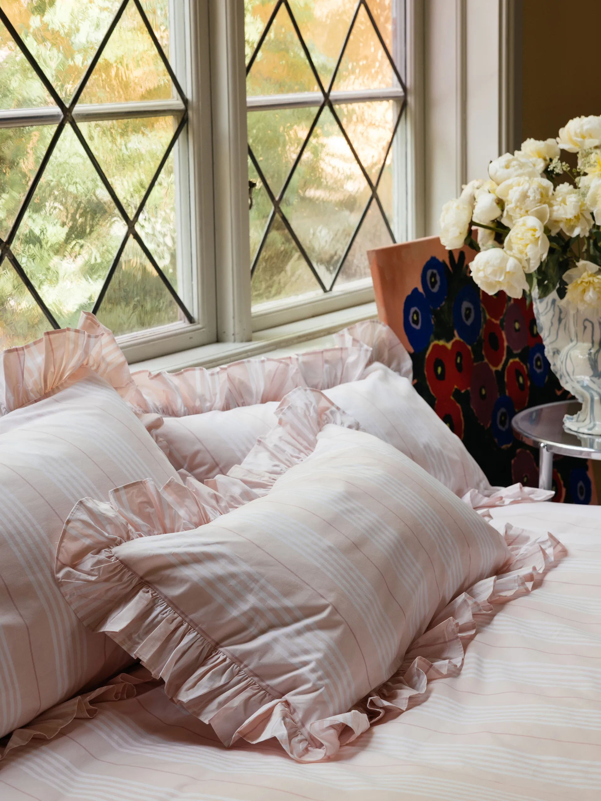 Housse de couette Camicia, Rose clair, 150x210 cm Mille Notti