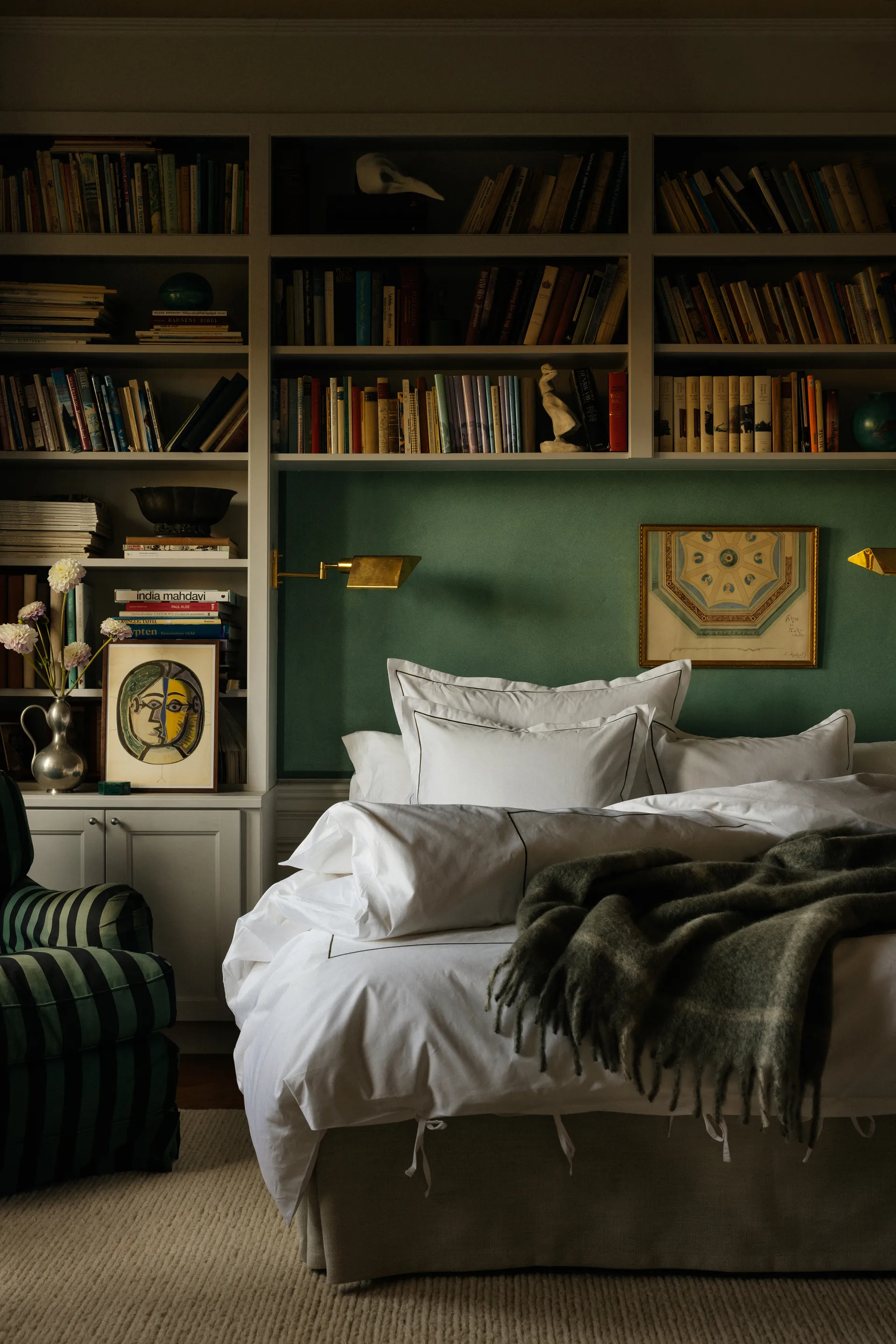 Housse de couette Nuvola, Vert, 220x220 cm Mille Notti