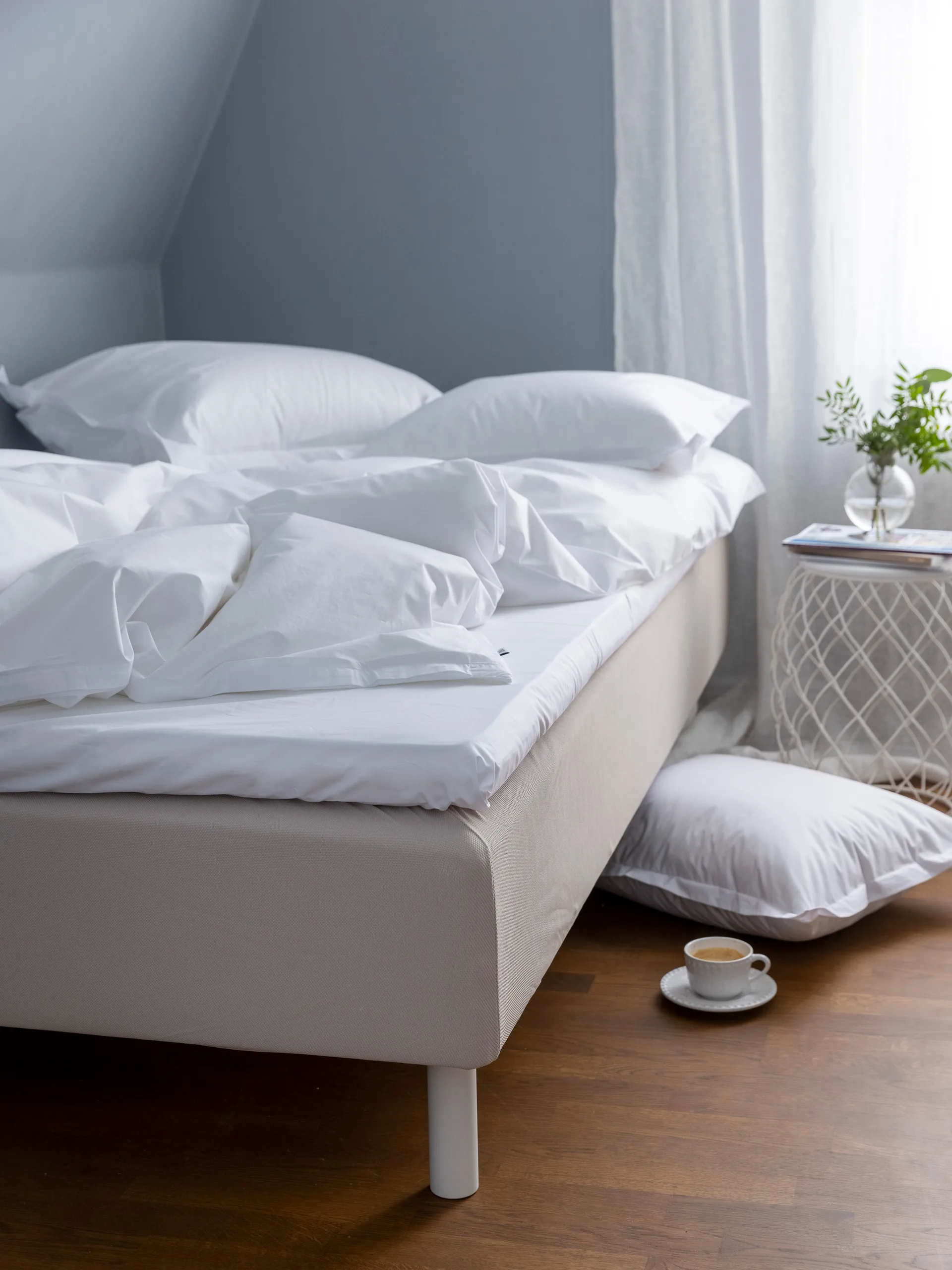 Housse de couette Pousada Percale EKO, Blanc, 150x210 cm Mille Notti