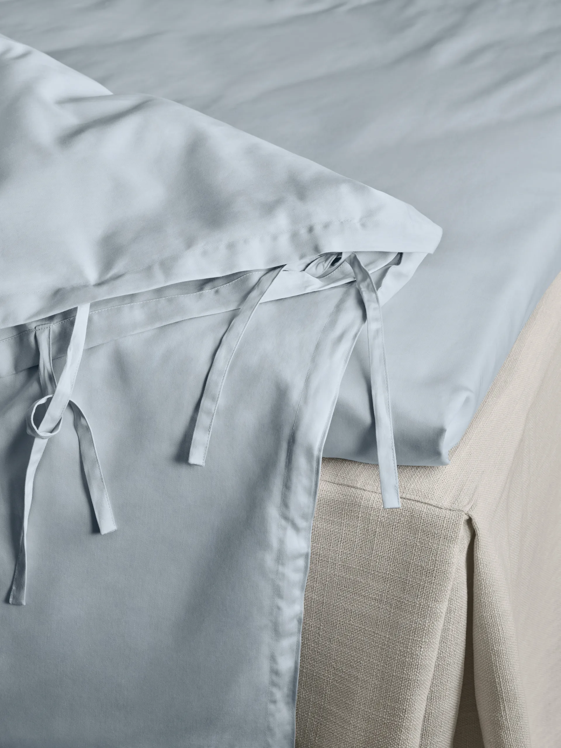 Housse de couette Satina, Bleu clair, 150x210cm Mille Notti