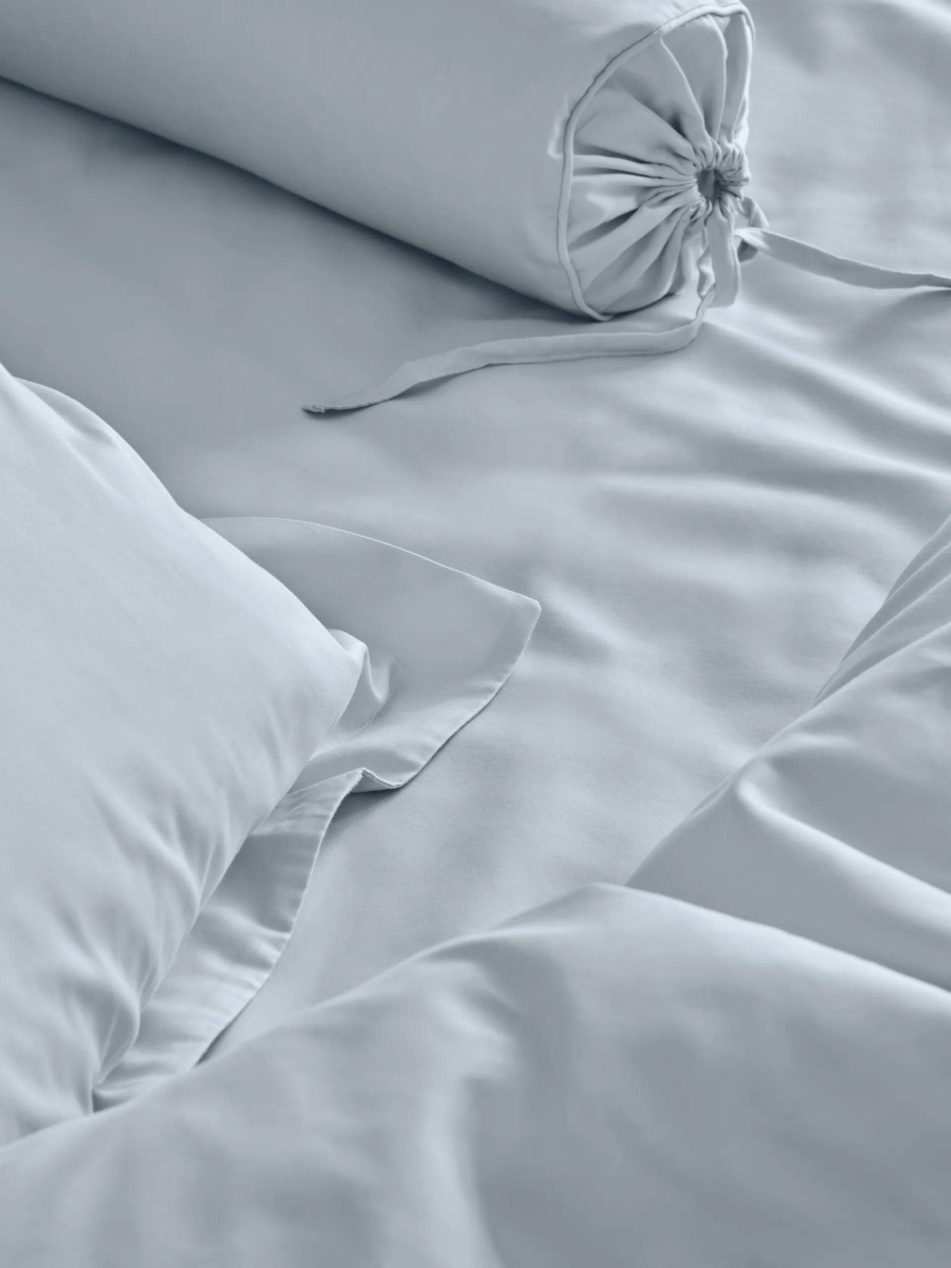 Housse de couette Satina, Bleu clair, 220x220cm Mille Notti