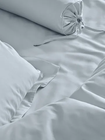 Housse de couette Satina - Bleu clair, 220x220cm - Mille Notti