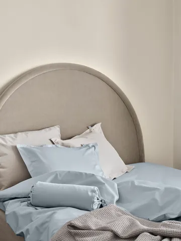 Housse de couette Satina - Bleu clair, 220x220cm - Mille Notti