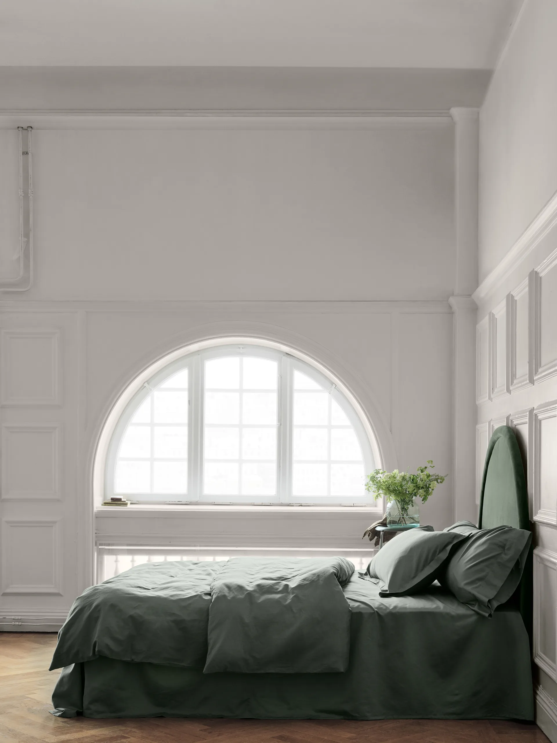 Housse de couette Satina, Vert, 150x210 cm Mille Notti