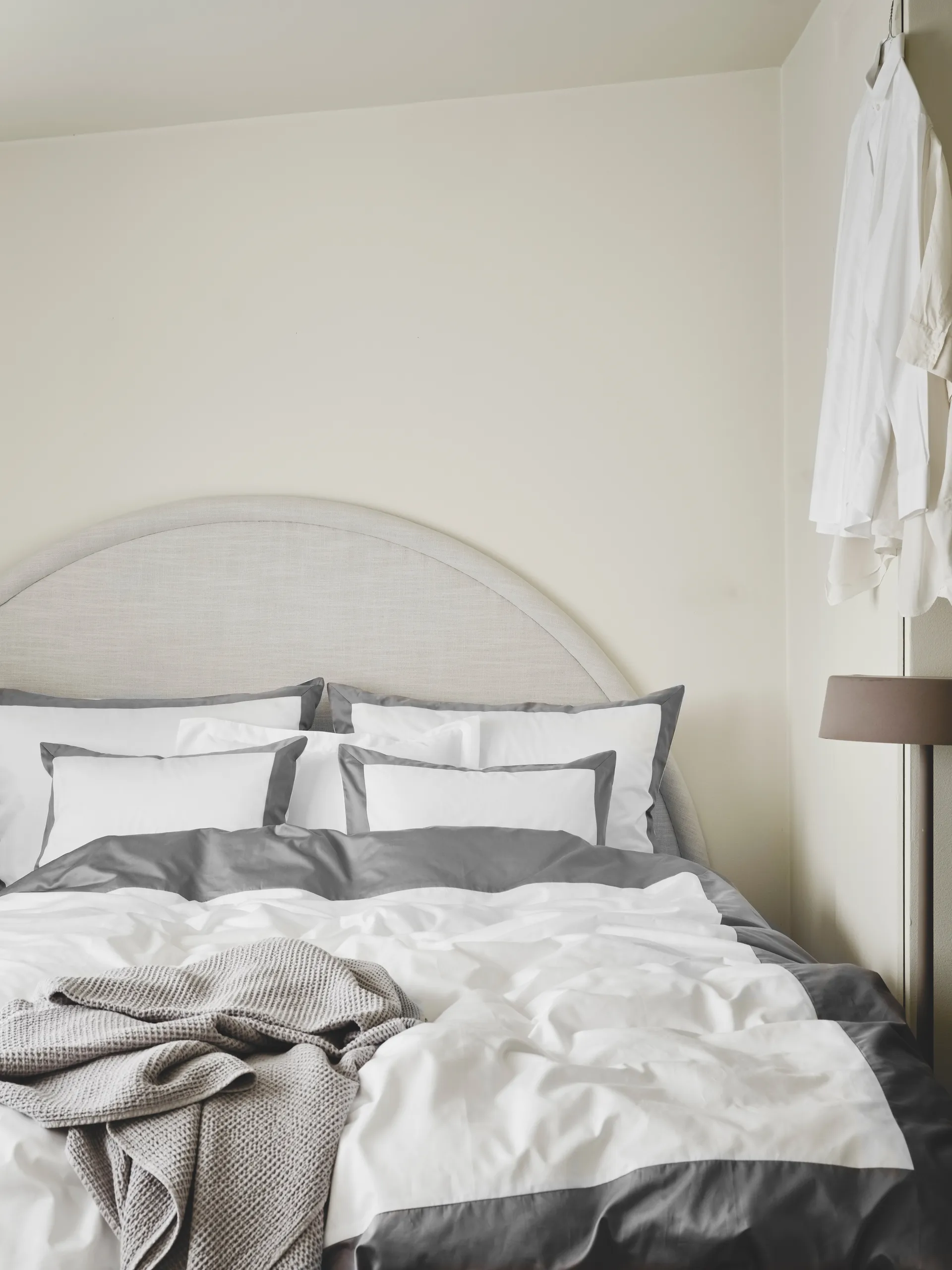 Housse de couette Sobrio, Gris, 220x220 cm Mille Notti