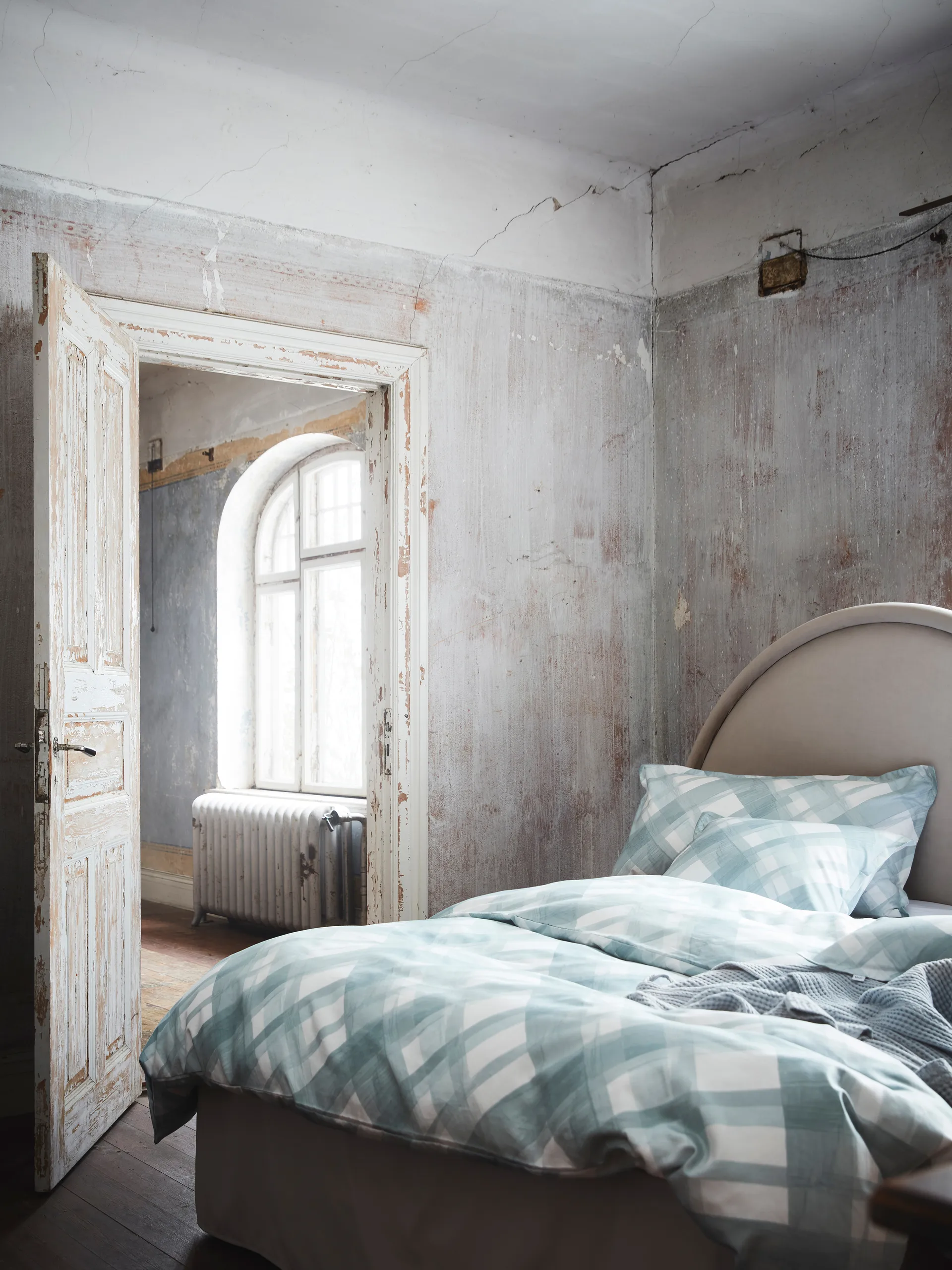 Housse de couette Spazzola, Aqua, 220x220 cm Mille Notti