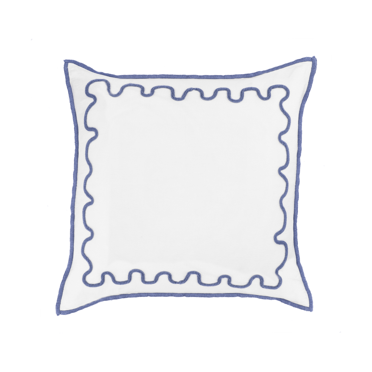 Mille Notti Housse de Coussin Cecina Bleu, 50x50 cm
