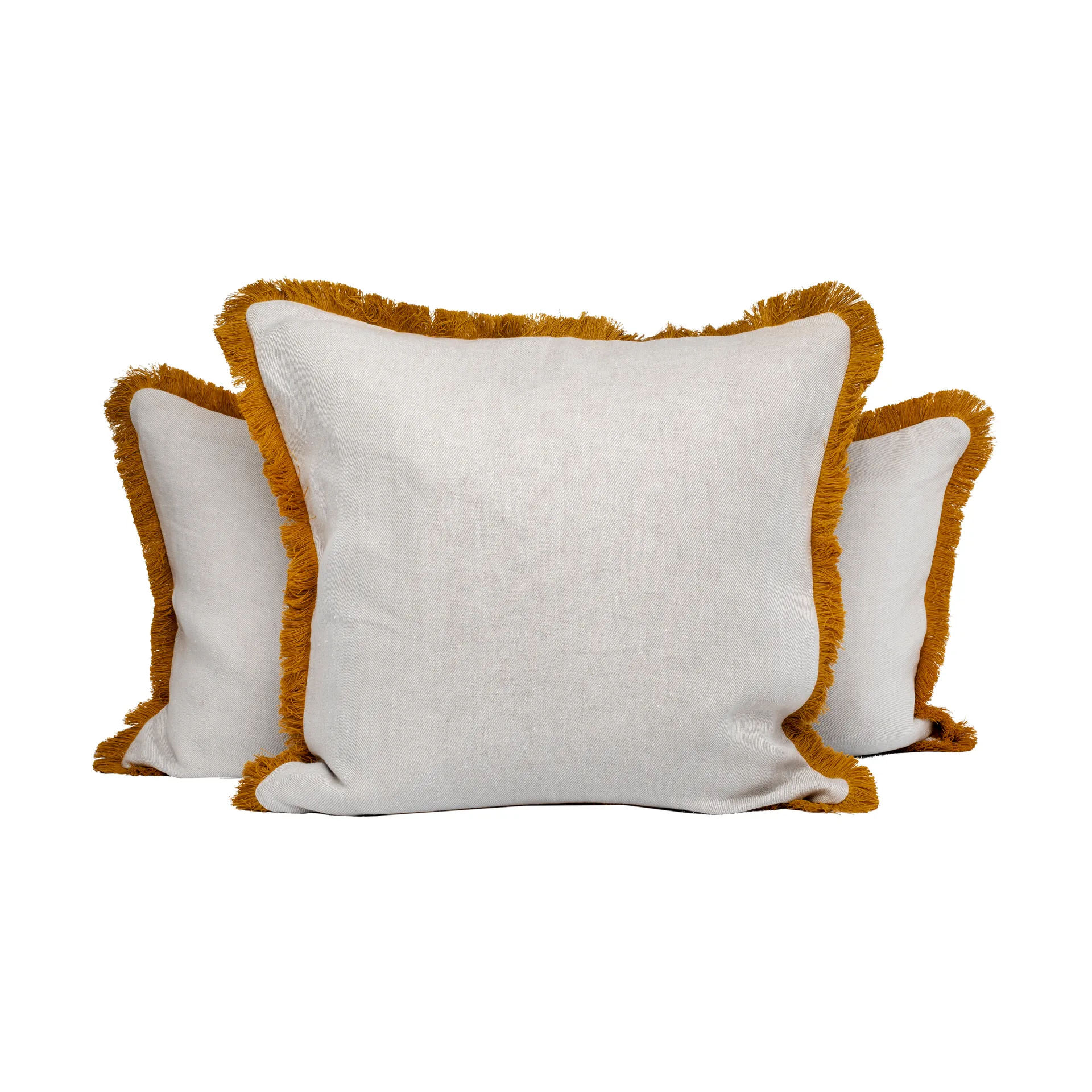 Housse de coussin Pienza, Beige-jaune, 50x50 cm Mille Notti
