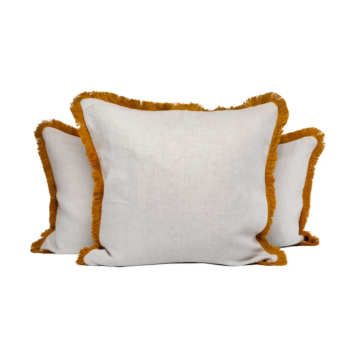 Housse de coussin Pienza - Beige-jaune, 50x50 cm - Mille Notti