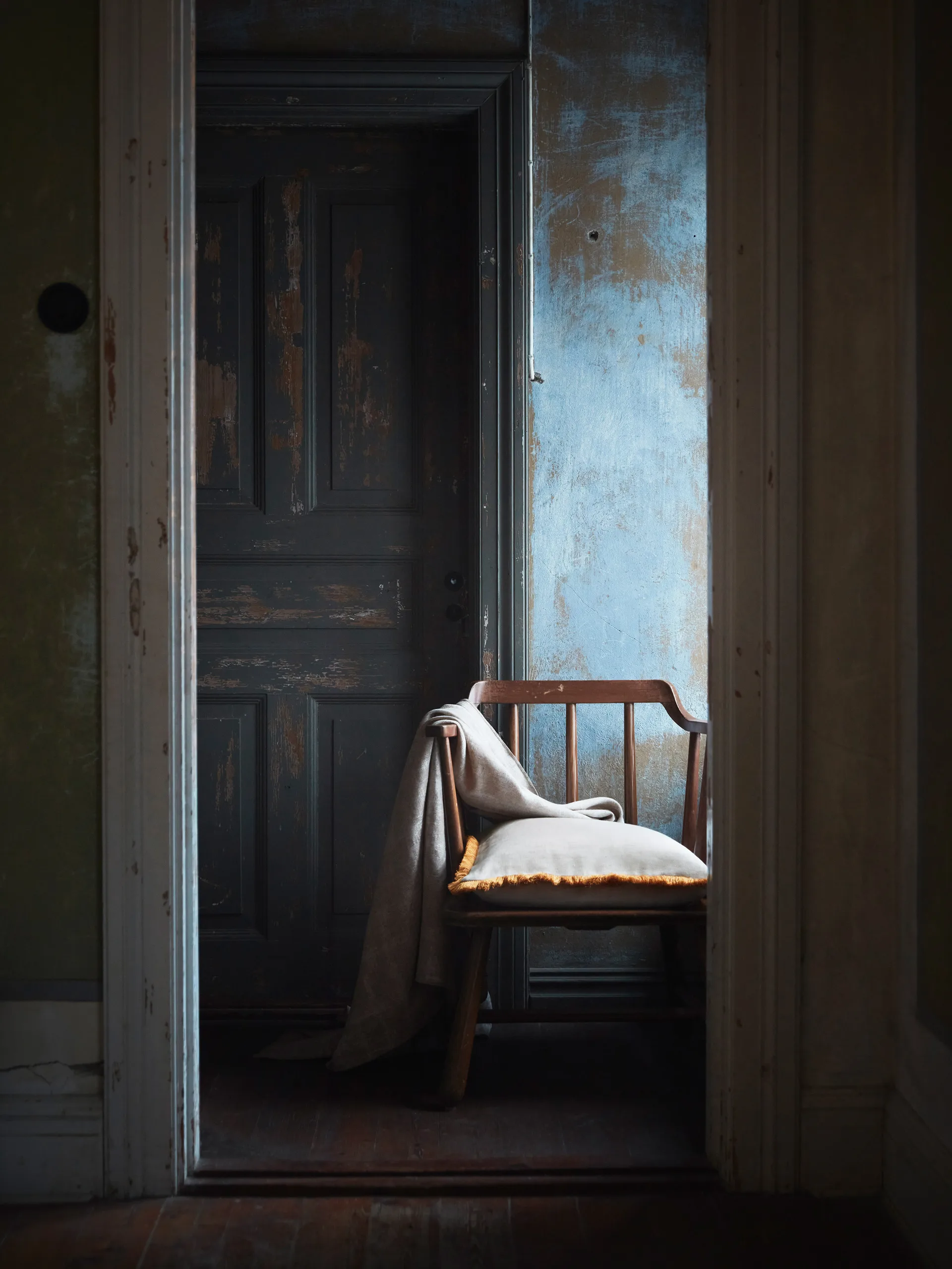 Housse de coussin Pienza, Beige-jaune, 50x50 cm Mille Notti