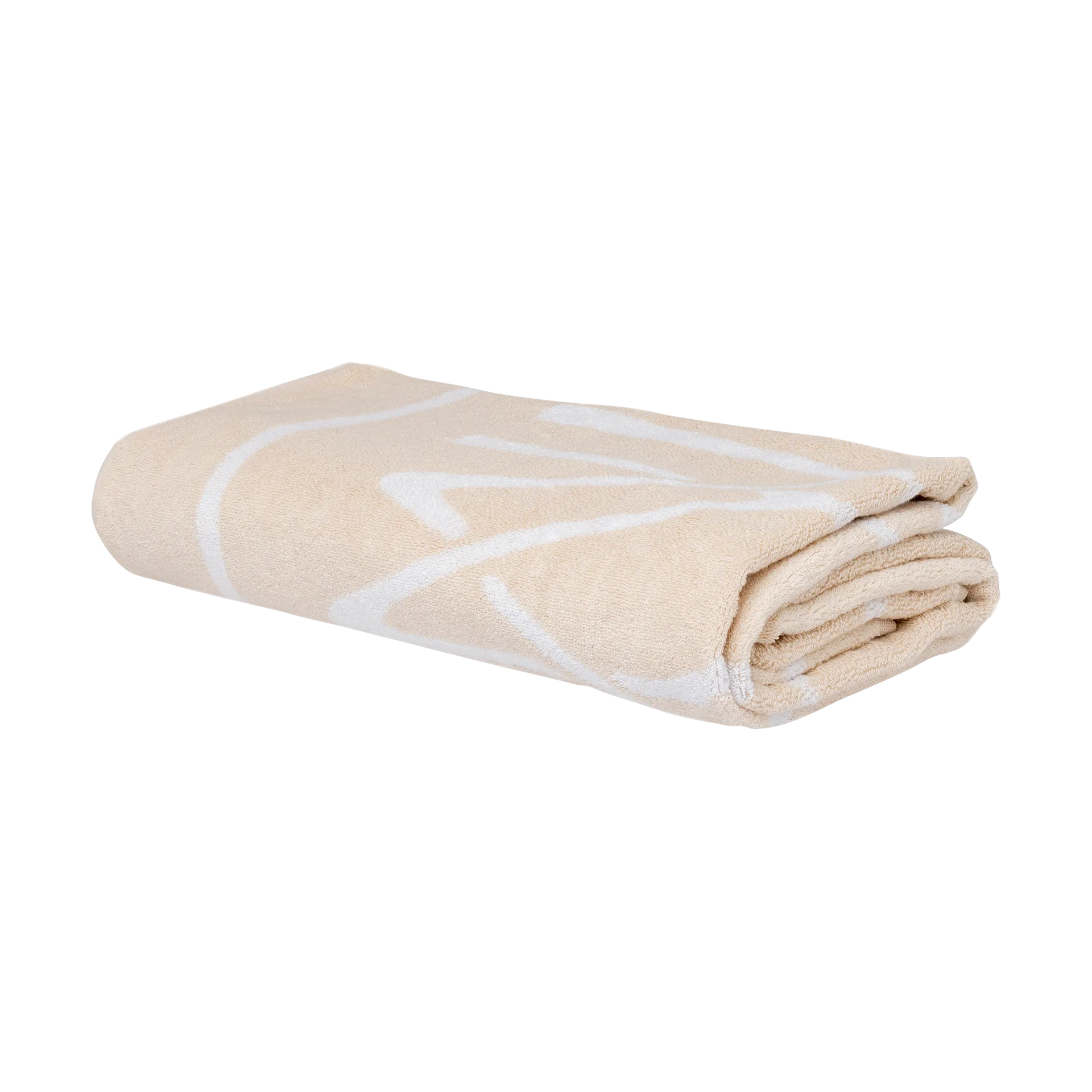 Serviette de plage Elba EKO, Ivoire-Blanc, 86x180 cm Mille Notti