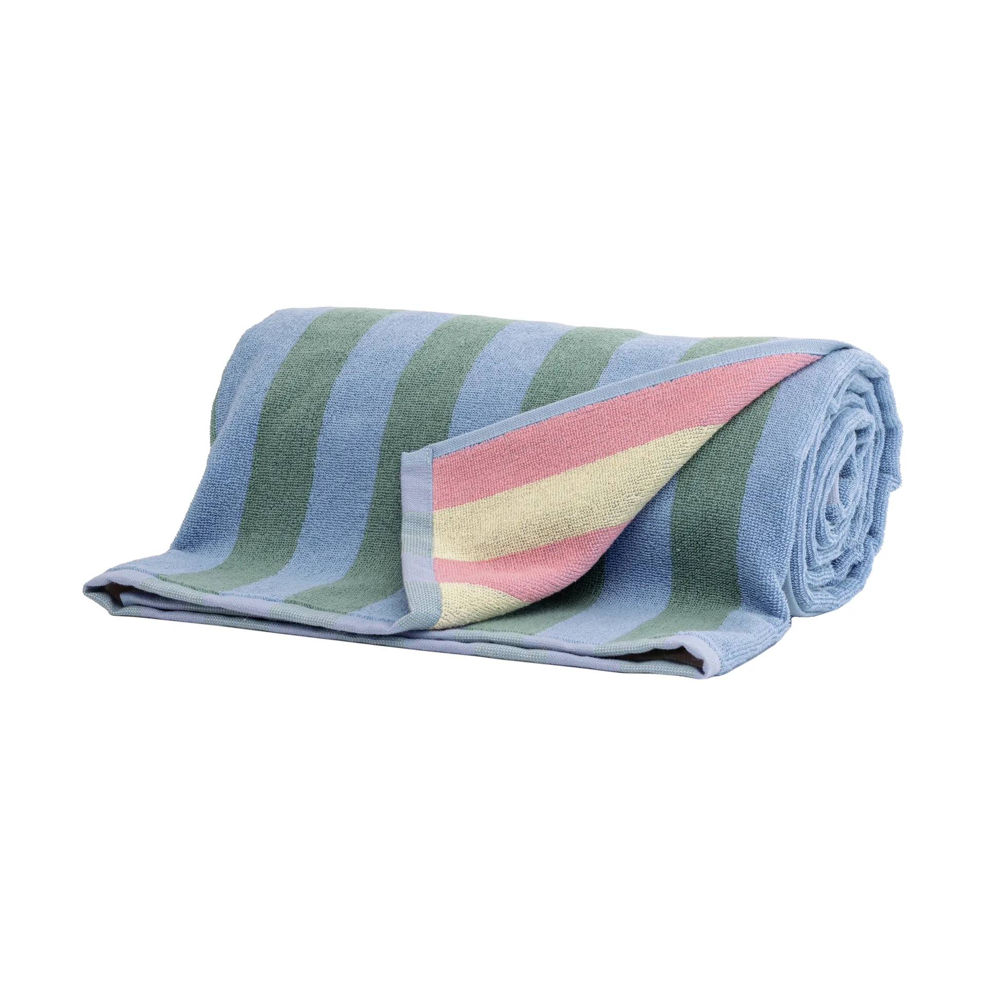 Serviette de plage Positano 100x180 cm, Bleu clair Mille Notti