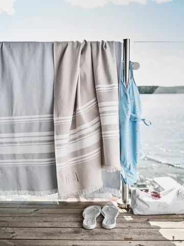 Serviette de plage Rapallo EKO - Bleu clair, 100x180 cm - Mille Notti