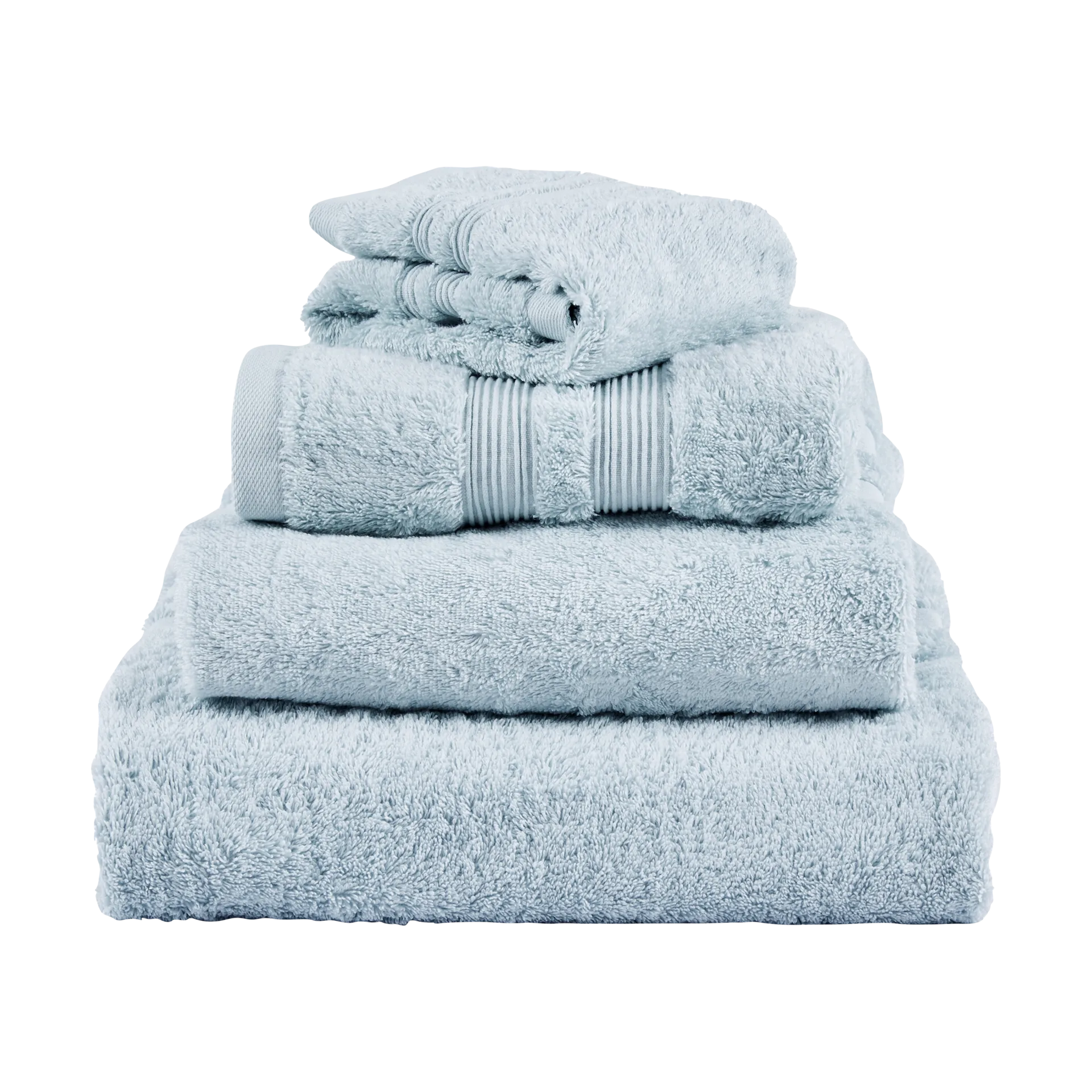 Serviette Fontana EKO, Bleu glacier, 100x150 cm Mille Notti