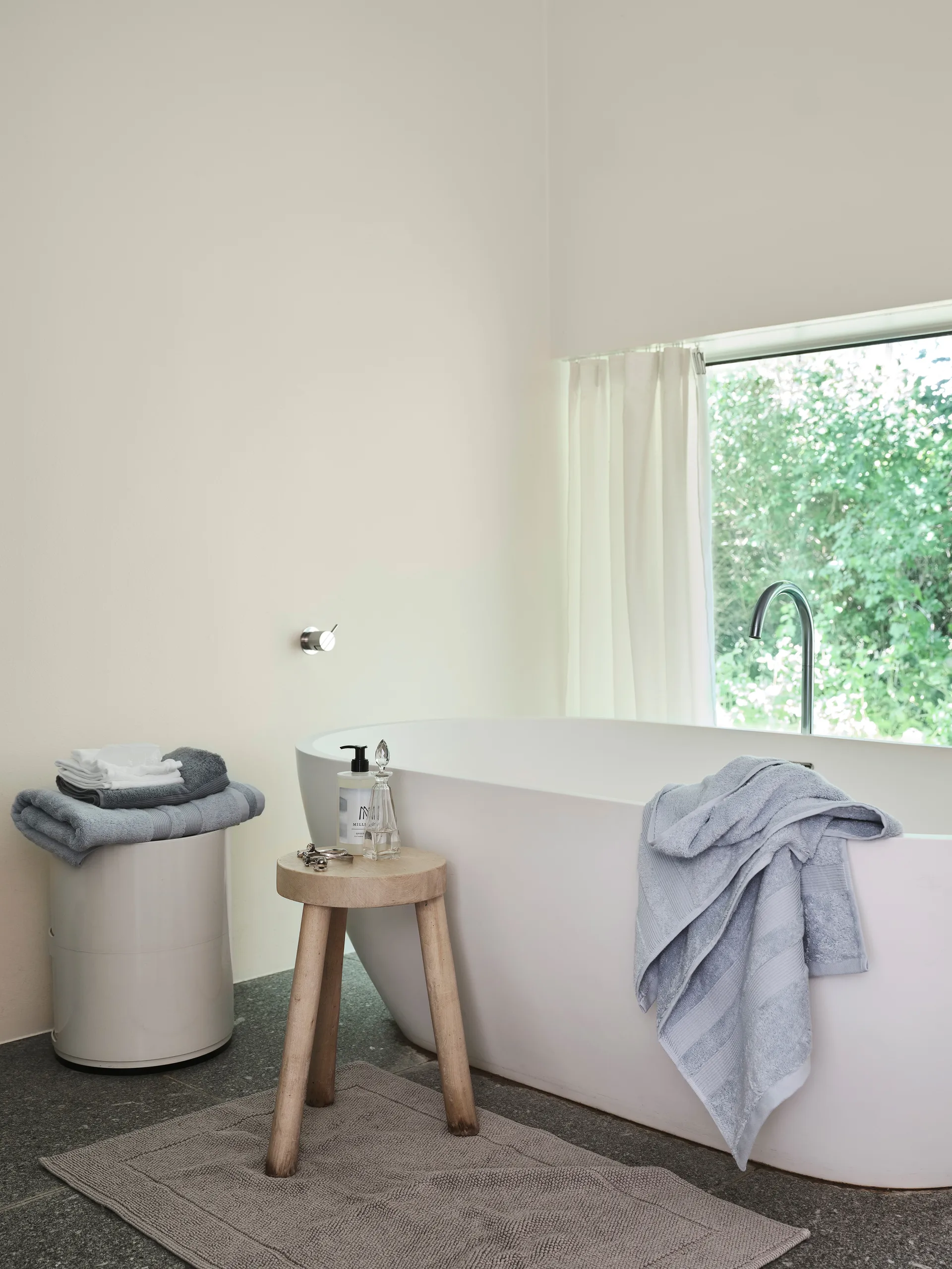 Serviette Fontana EKO, Bleu glacier, 50x70 cm Mille Notti