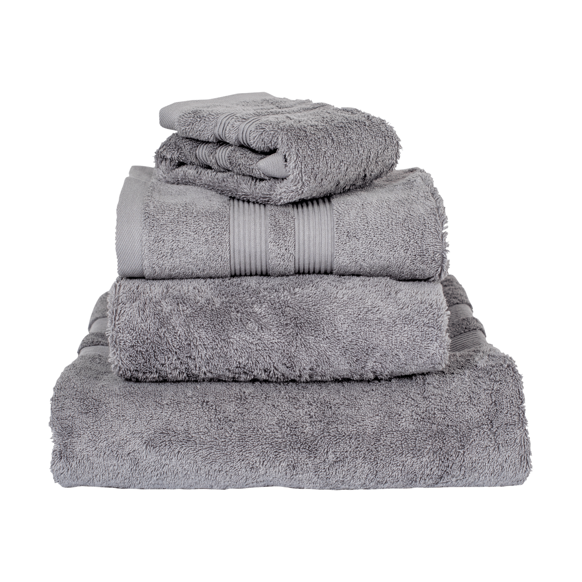 Mille Notti Serviette Fontana EKO Gris, 100x150 cm | Design Scandinave | Serviettes de bain | Gris