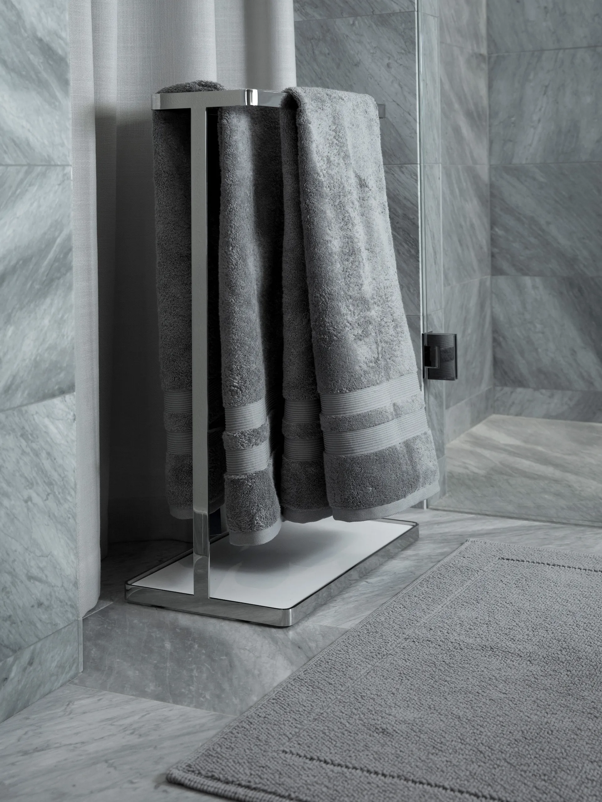 Serviette Fontana EKO, Gris, 100x150 cm Mille Notti