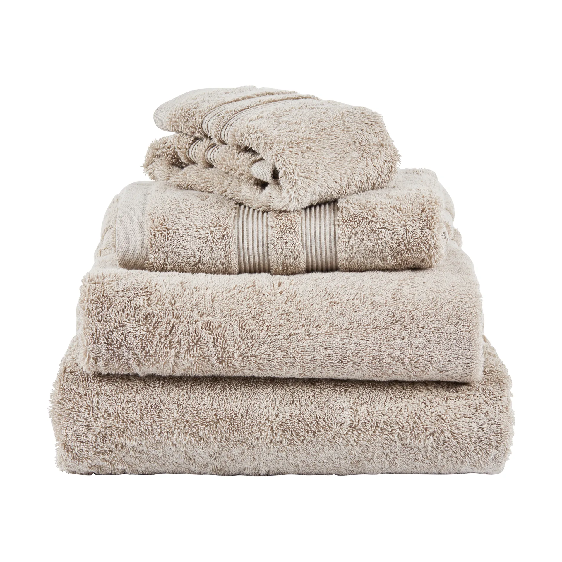 Serviette Fontana EKO, Marron clair, 50x70 cm Mille Notti