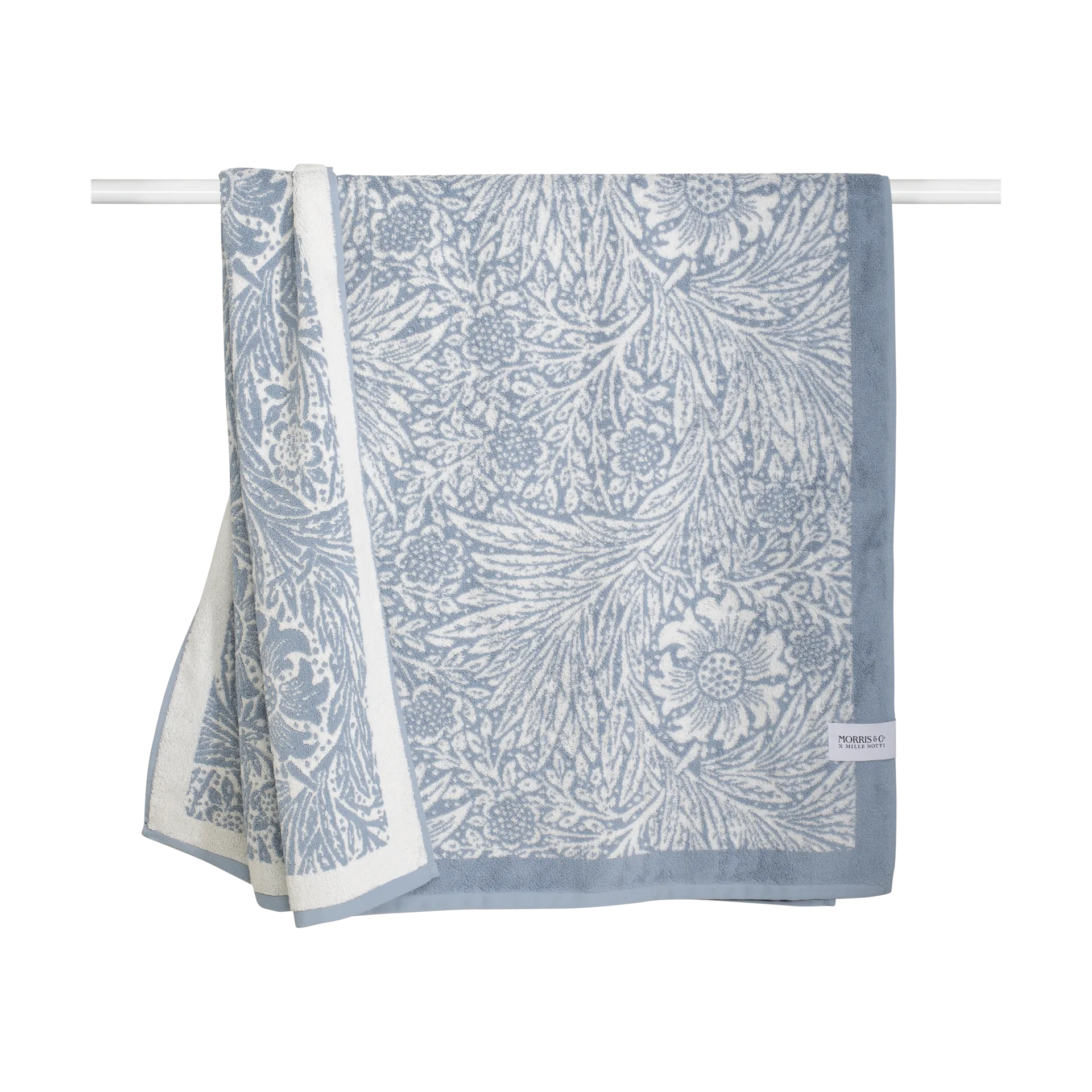 Serviette Morris & Co. Marigold EKO, Bleu, 86x150 cm Mille Notti