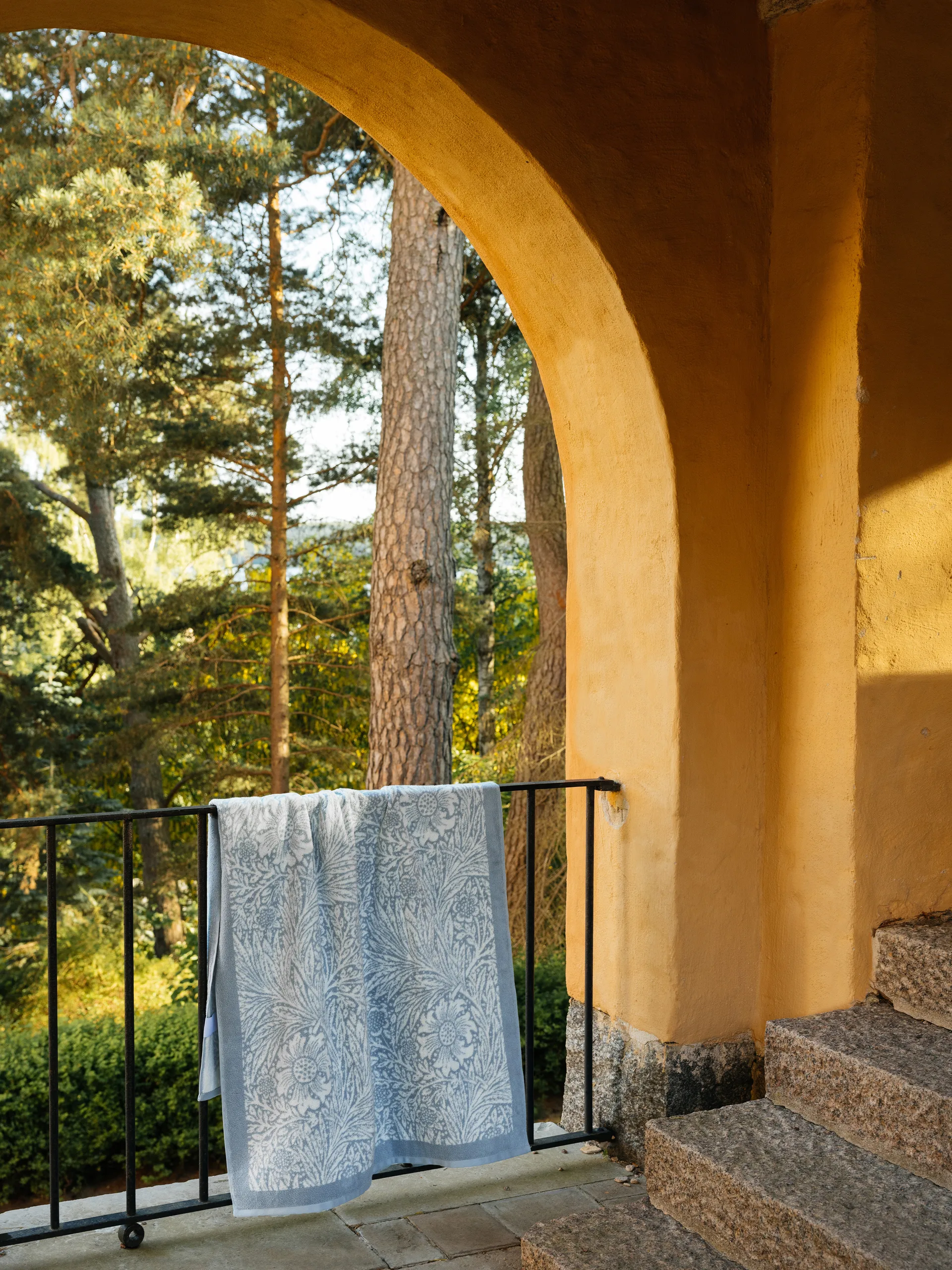 Serviette Morris & Co. Marigold EKO, Bleu, 86x150 cm Mille Notti