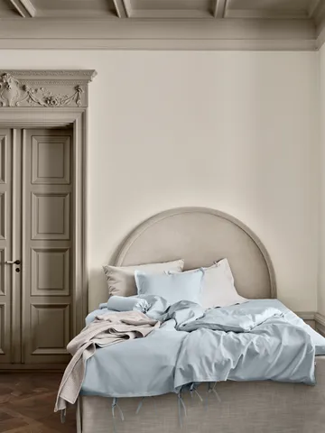 Taie d’oreiller Satina plain - Bleu Ljubljana, 50x60 cm - Mille Notti