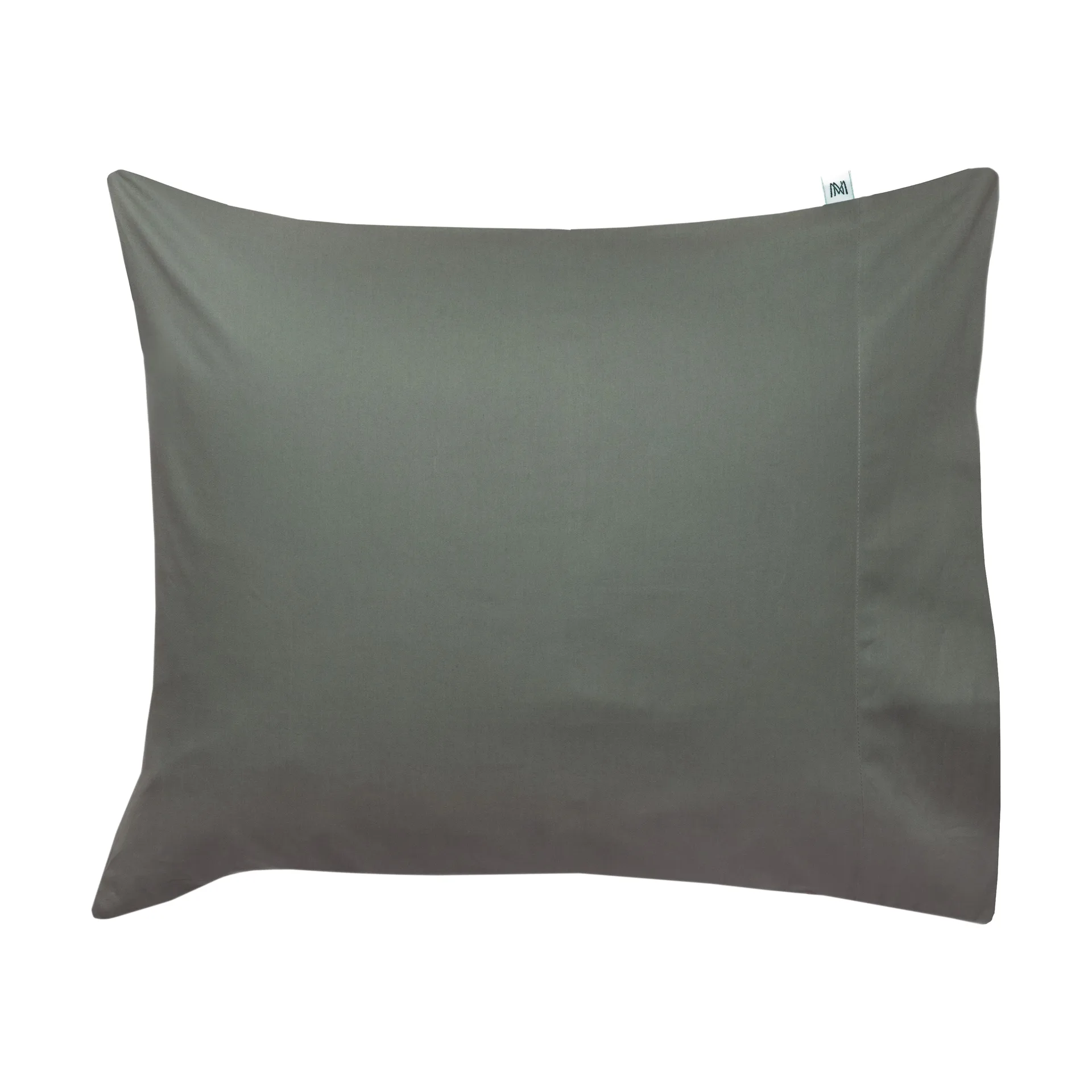 Taie d’oreiller Satina plain, Vert, 50x60 cm Mille Notti