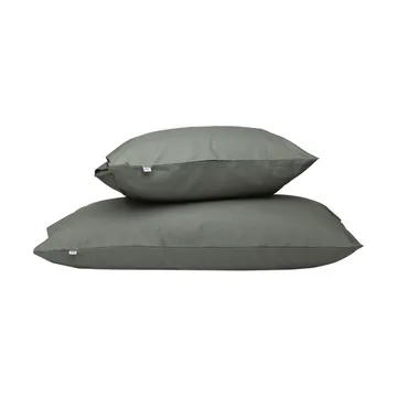 Taie d’oreiller Satina plain - Vert, 50x60 cm - Mille Notti