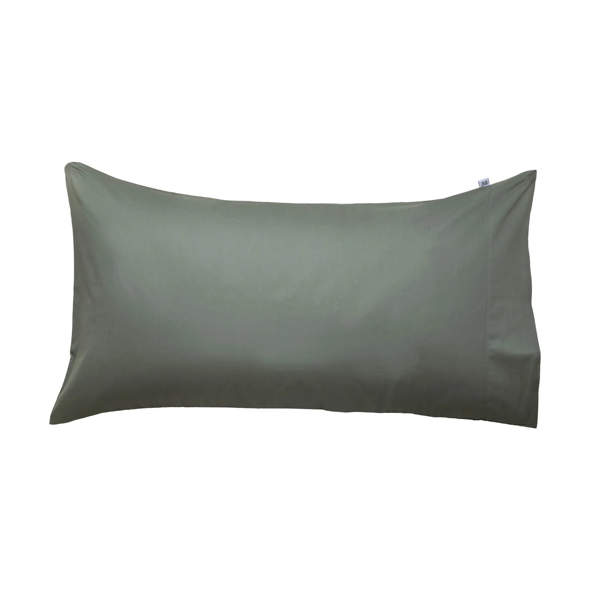 Taie d’oreiller Satina plain, Vert, 50x90 cm Mille Notti