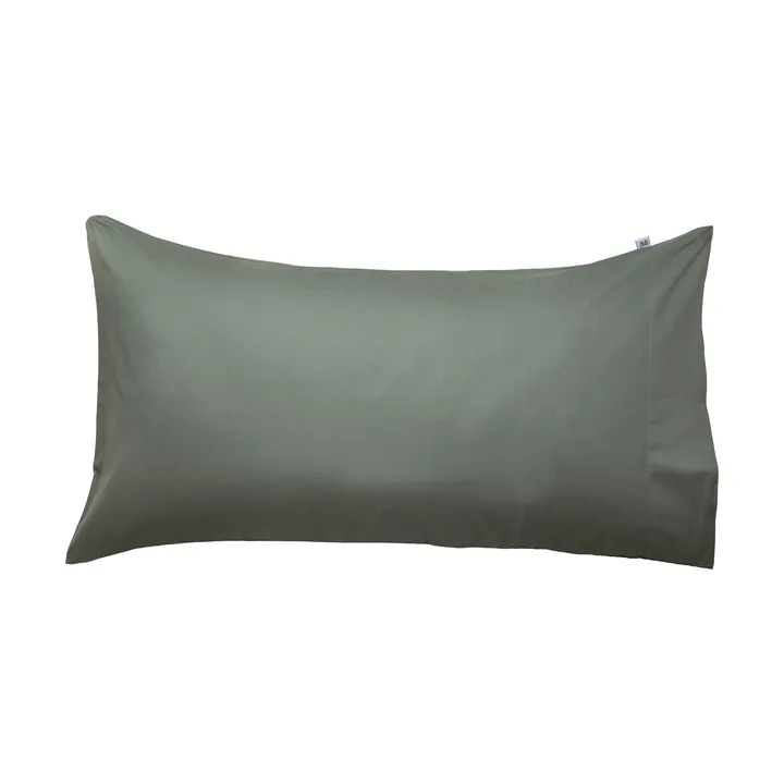 Taie d’oreiller Satina plain - Vert, 50x90 cm - Mille Notti