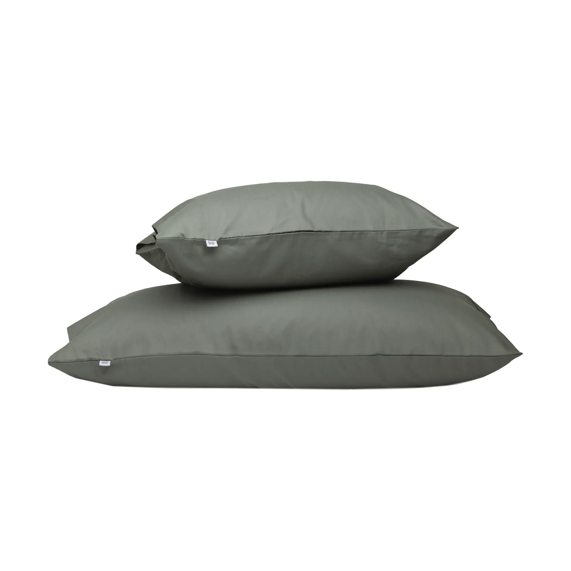 Taie d’oreiller Satina plain, Vert, 50x90 cm Mille Notti