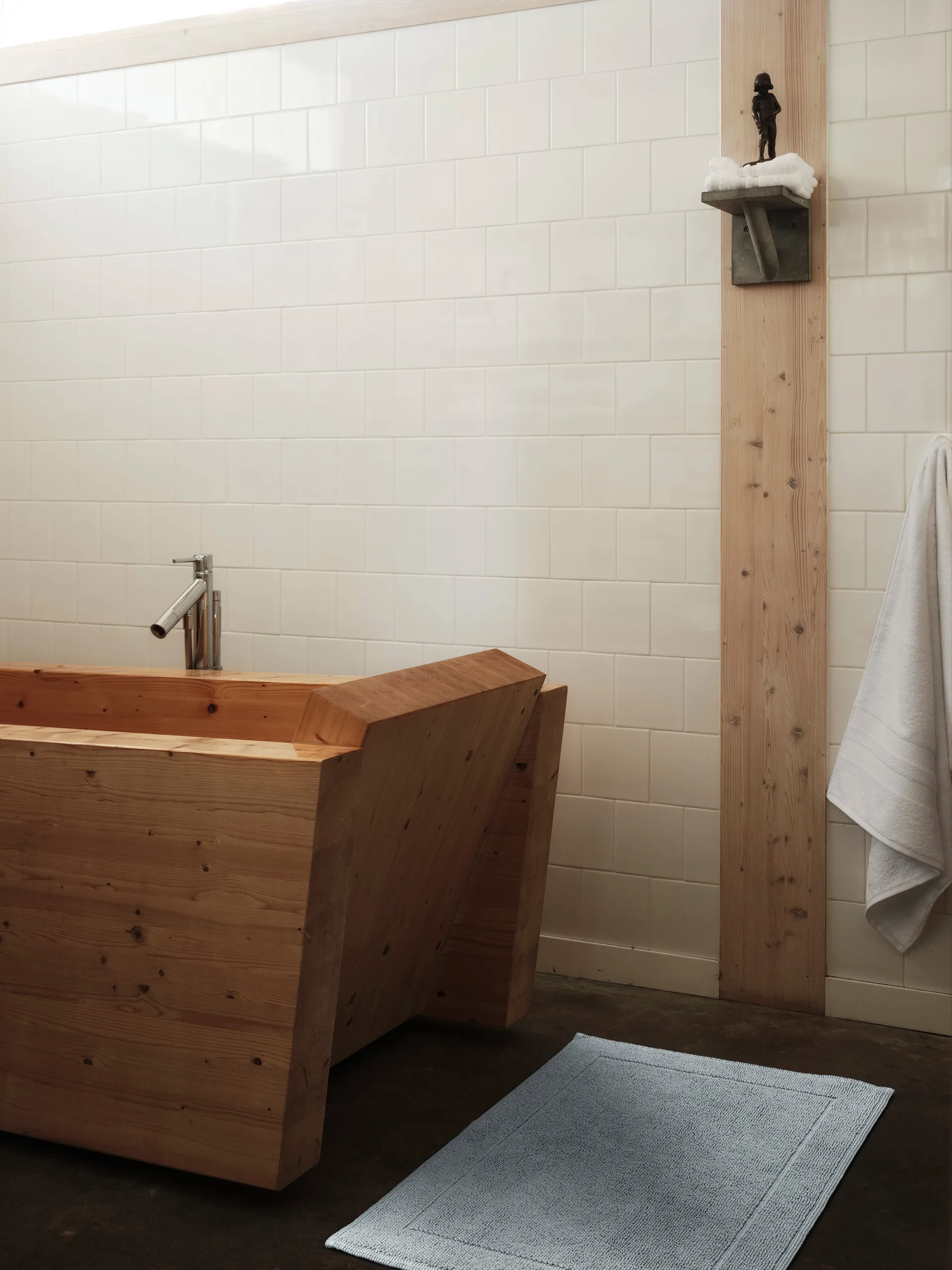 Tapis de salle de bain Portofino, Bleu glacier, 60x90 cm Mille Notti