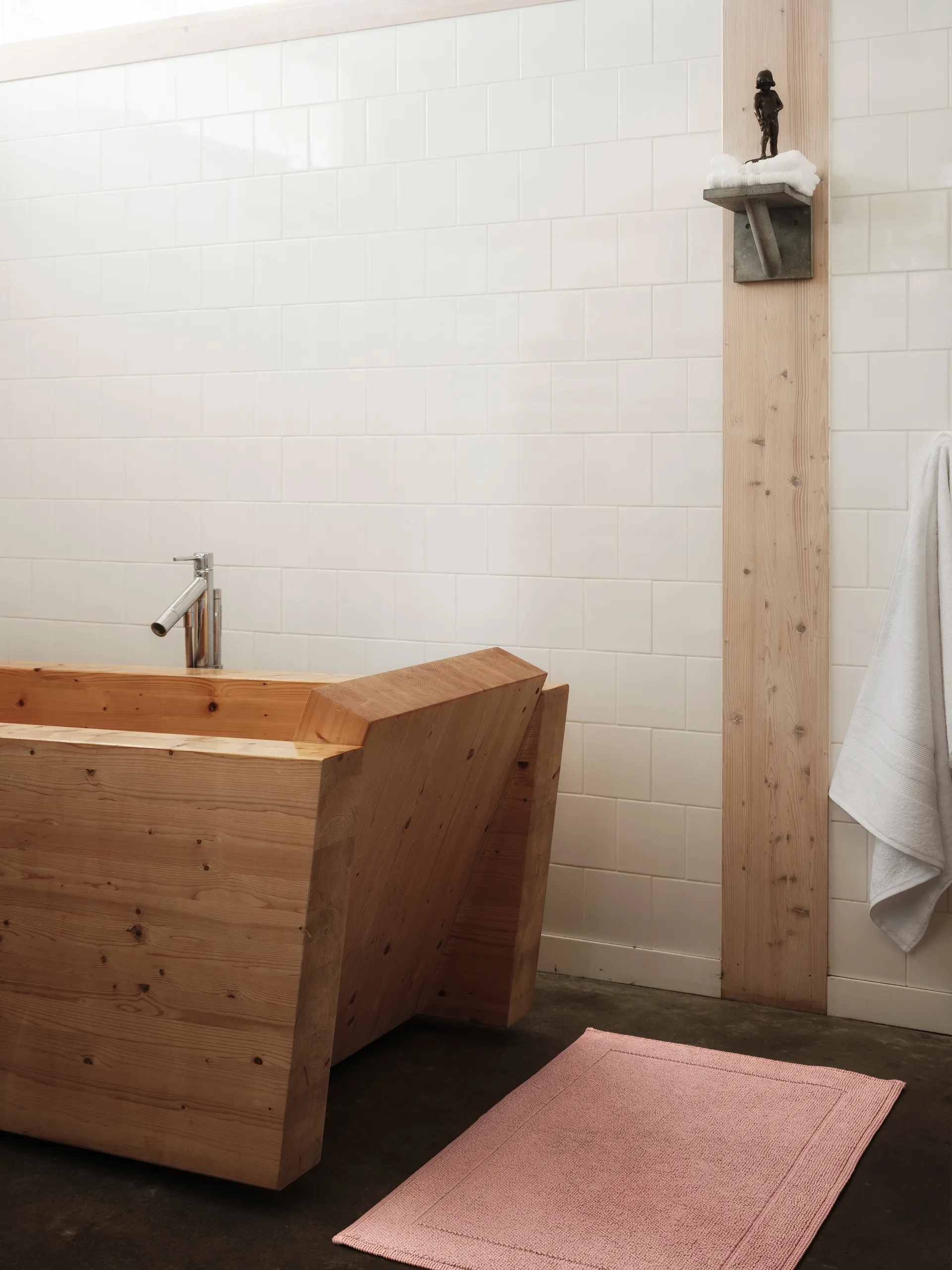 Tapis de salle de bain Portofino, Rose, 60x90 cm Mille Notti