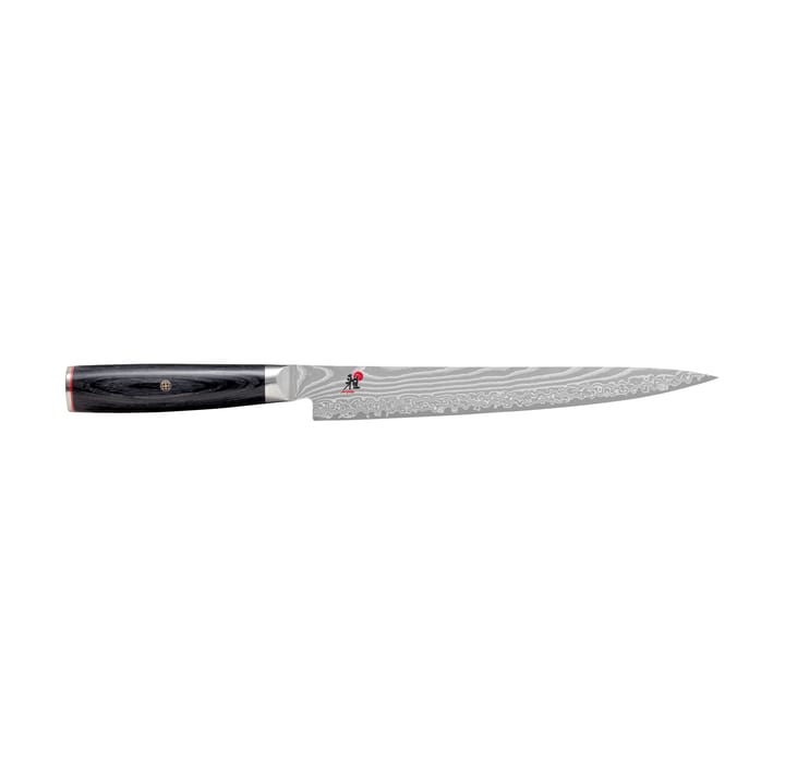 Couteau à fileter Sujihiki Raw 5000FCD 24 cm - Damaské noir - Miyabi