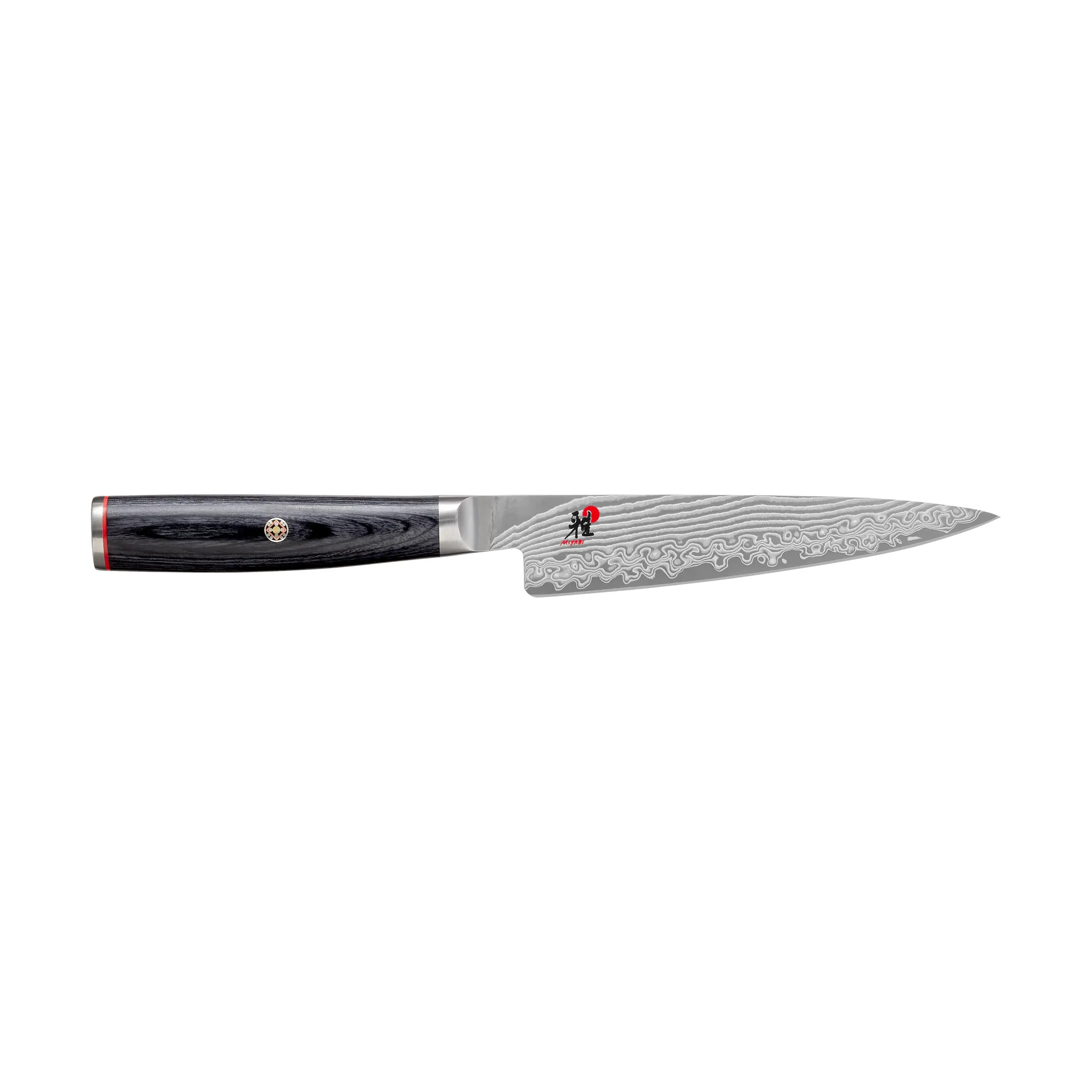 Couteau d’office Shotoh Raw 5000FCD 13 cm, Damaské noir Miyabi