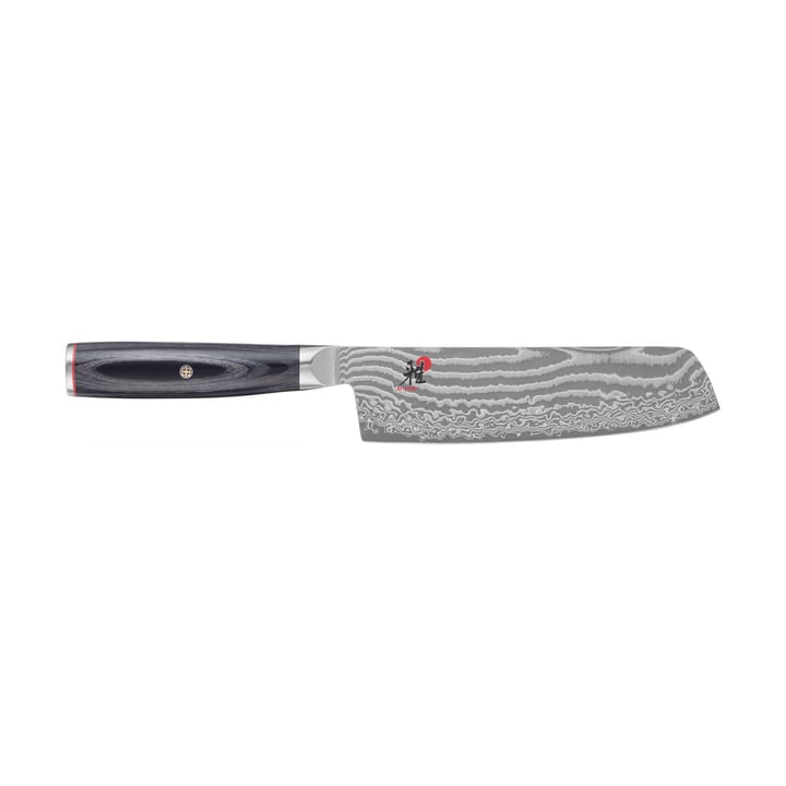 Couteau nakiri à fruits rectangulaire Raw 5000FCD 17 cm - Damaské noir - Miyabi