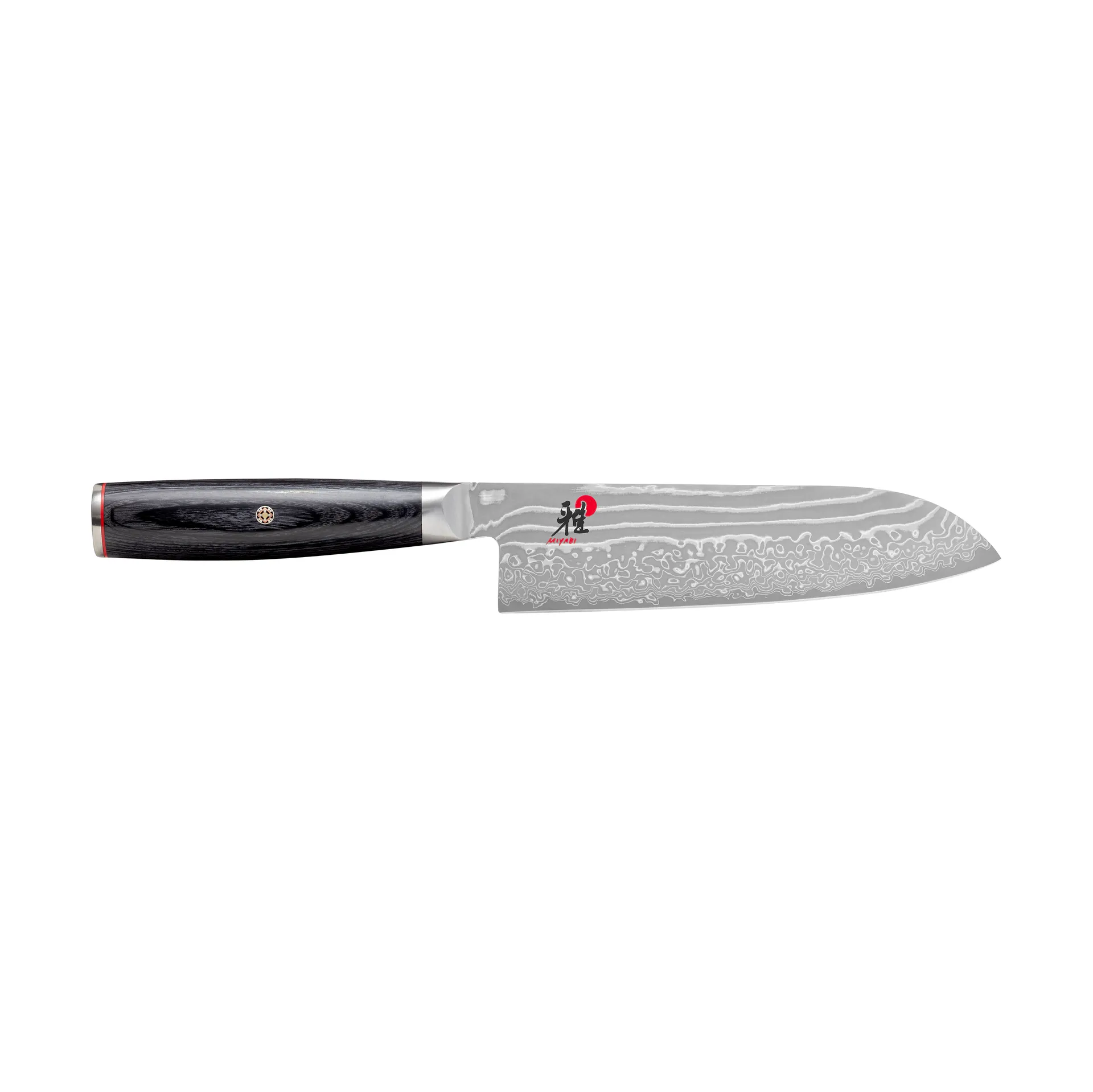 Couteau santoku Raw 5000FCD 18 cm, Damaskus-noir Miyabi