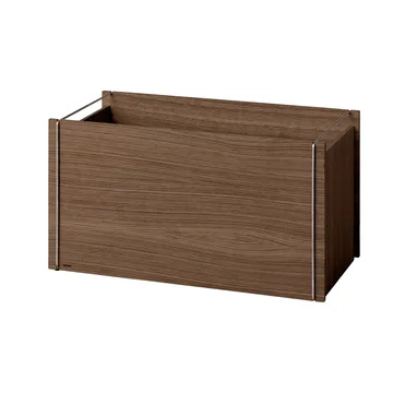 Boîte de rangement Moebe - Chêne fumé-acier inoxydable, 33x60x31 cm - MOEBE